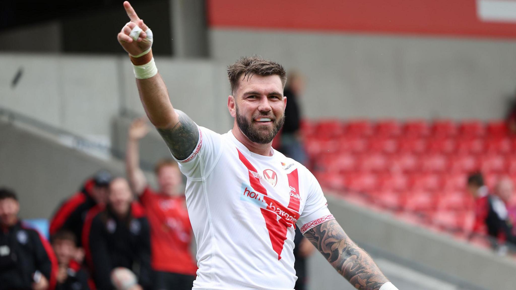 Kyle Feldt in action for St Helens