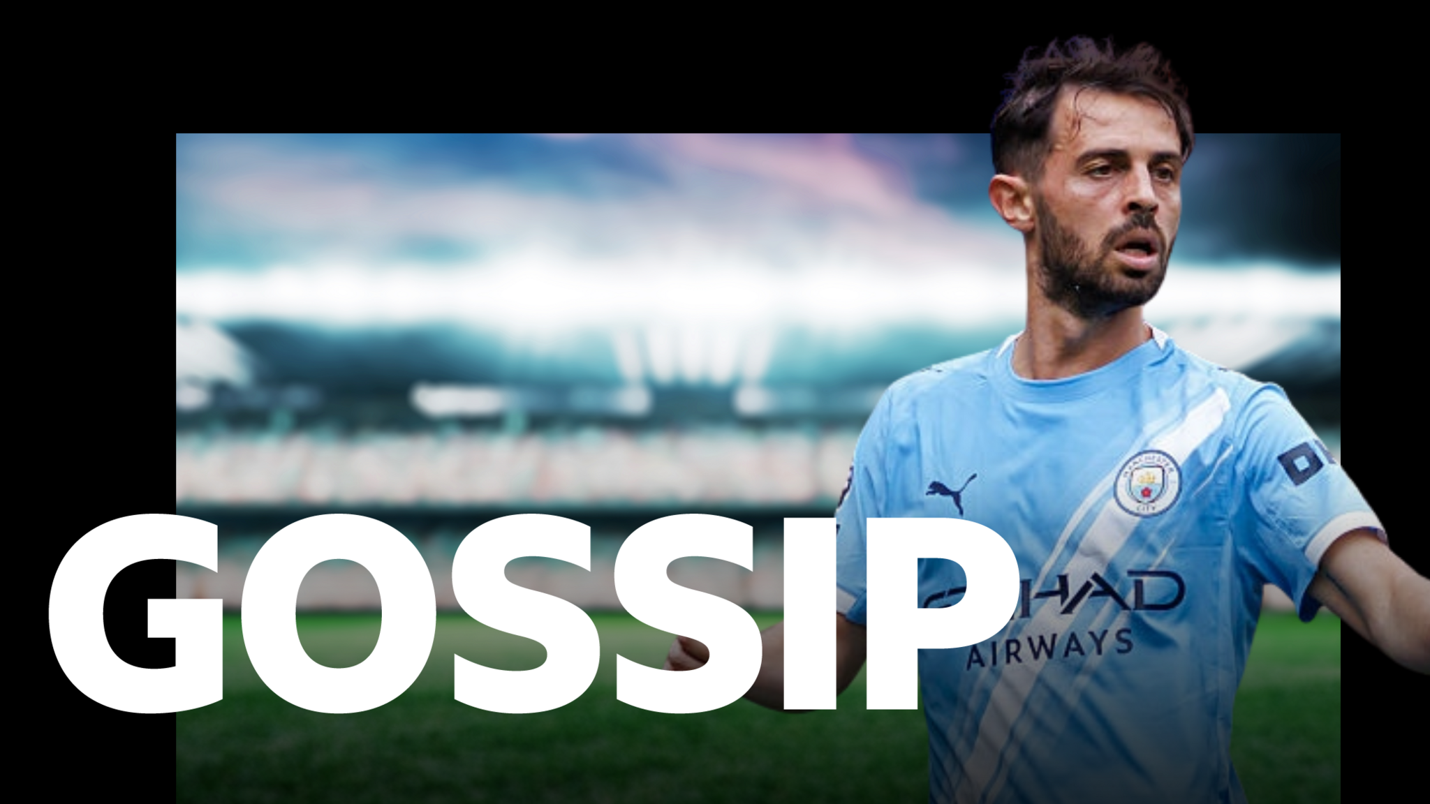 Bernardo Silva and the gossip logo
