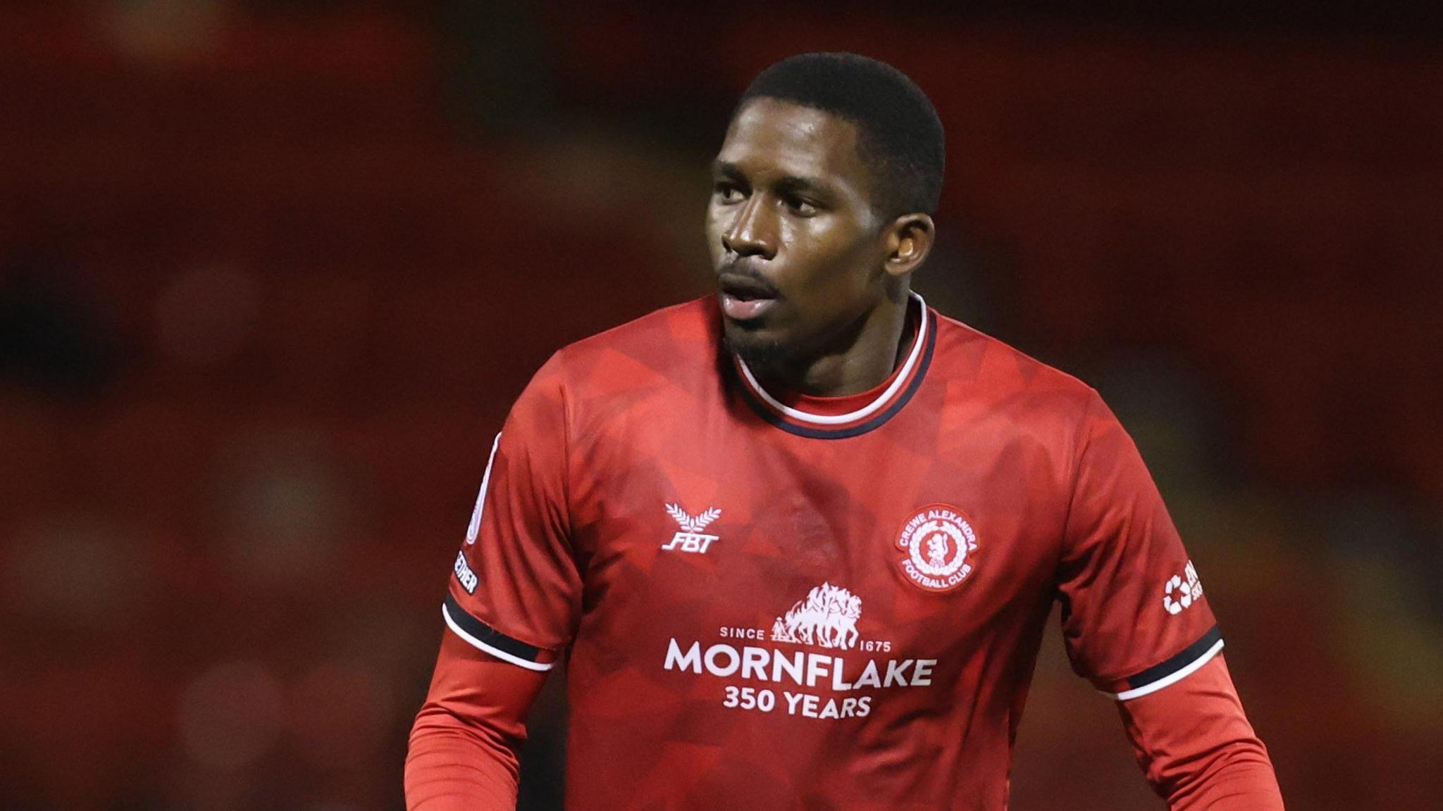 Shilow Tracey in action for Crewe