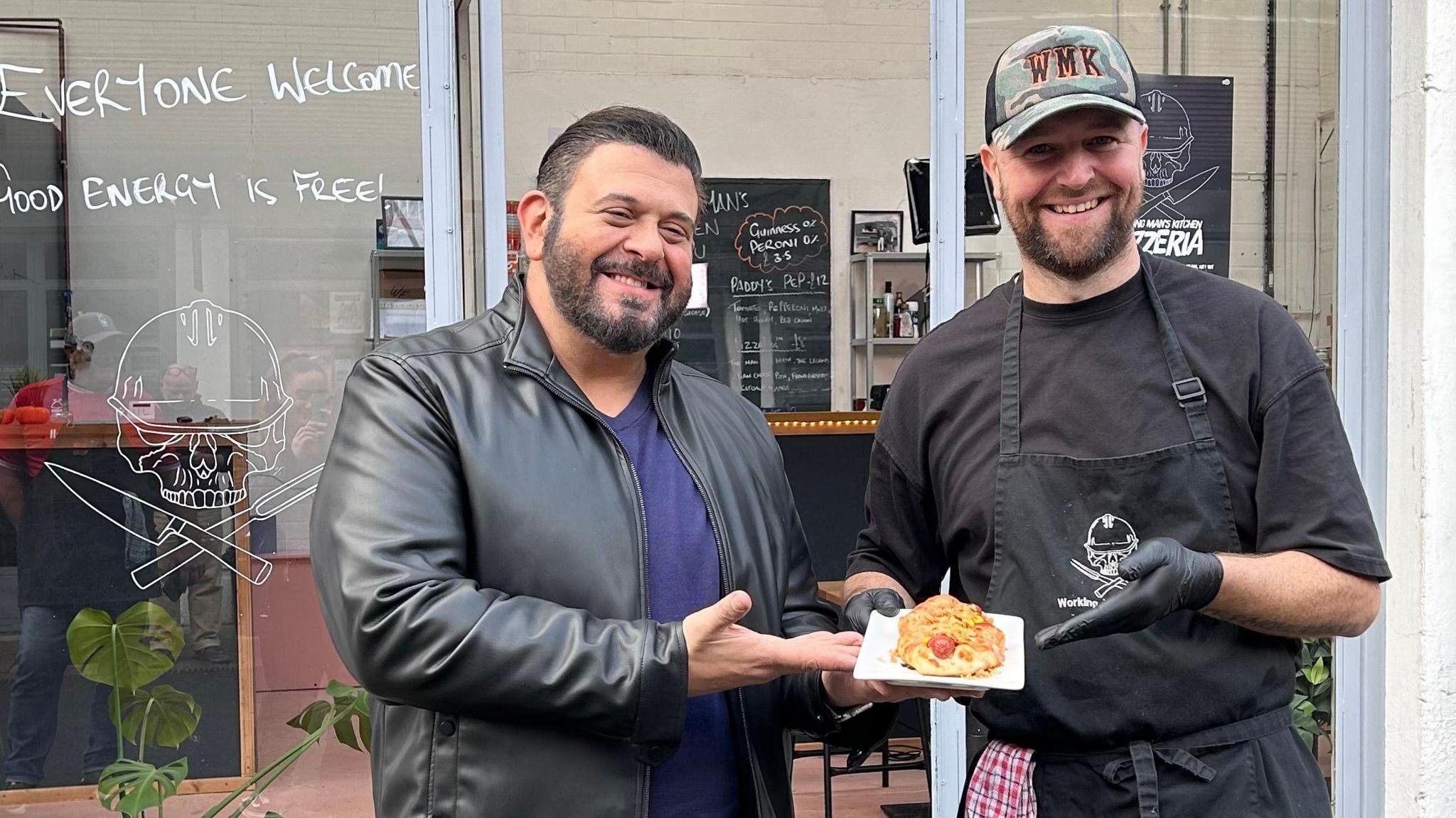 Paddy Sneath from Working Man's Kitchen with Adam Richman