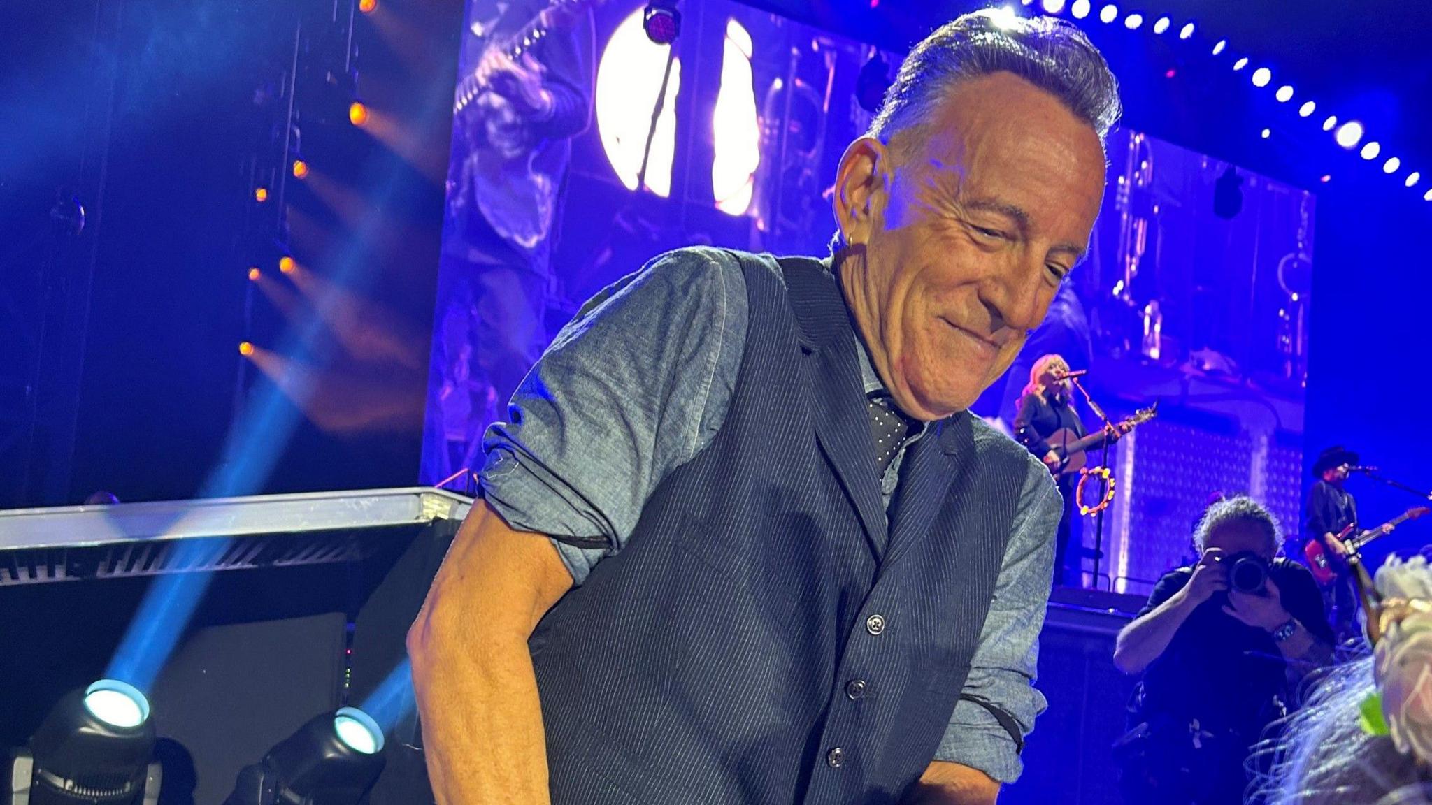 Bruce Springsteen at a concert