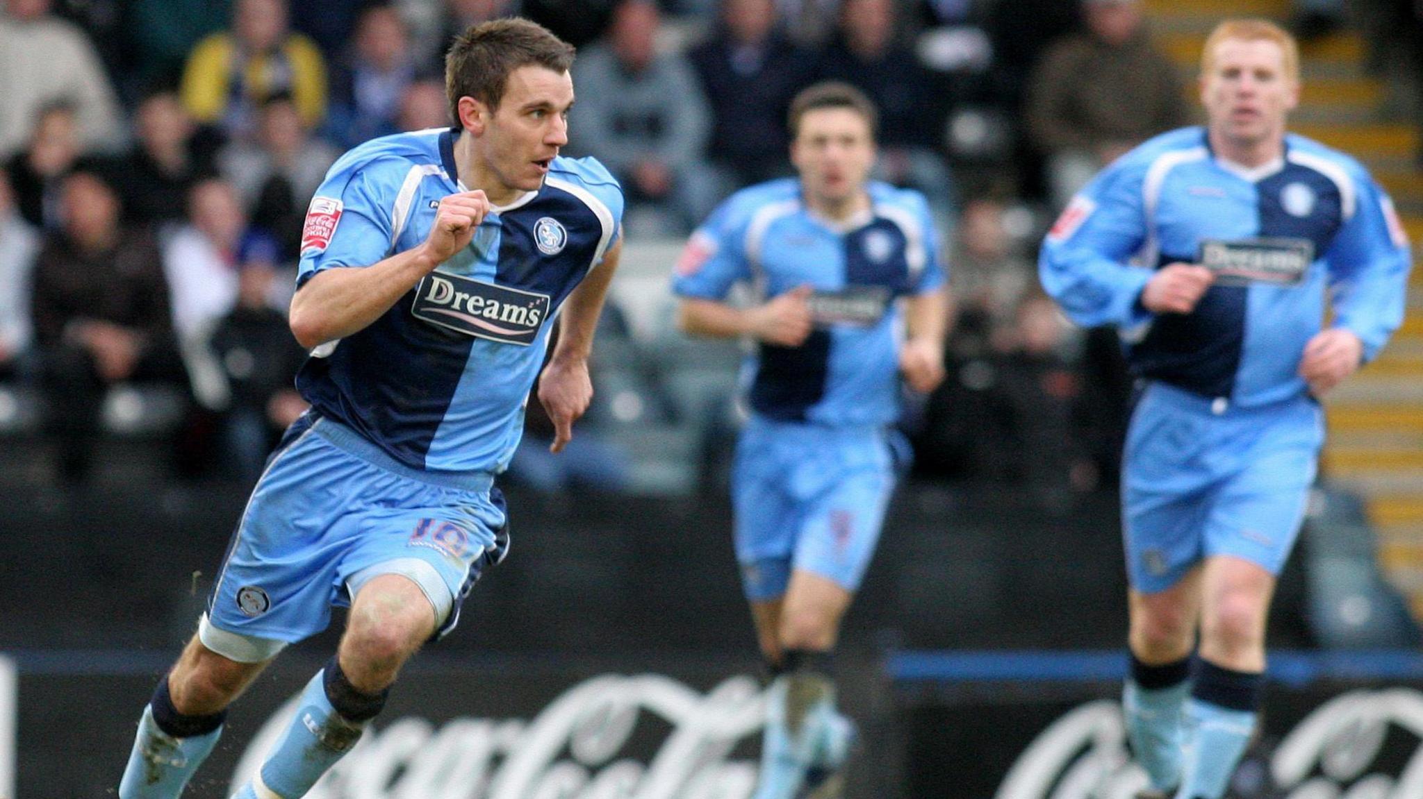 Matt Bloomfield in action for Wycombe during the 2007-08 season