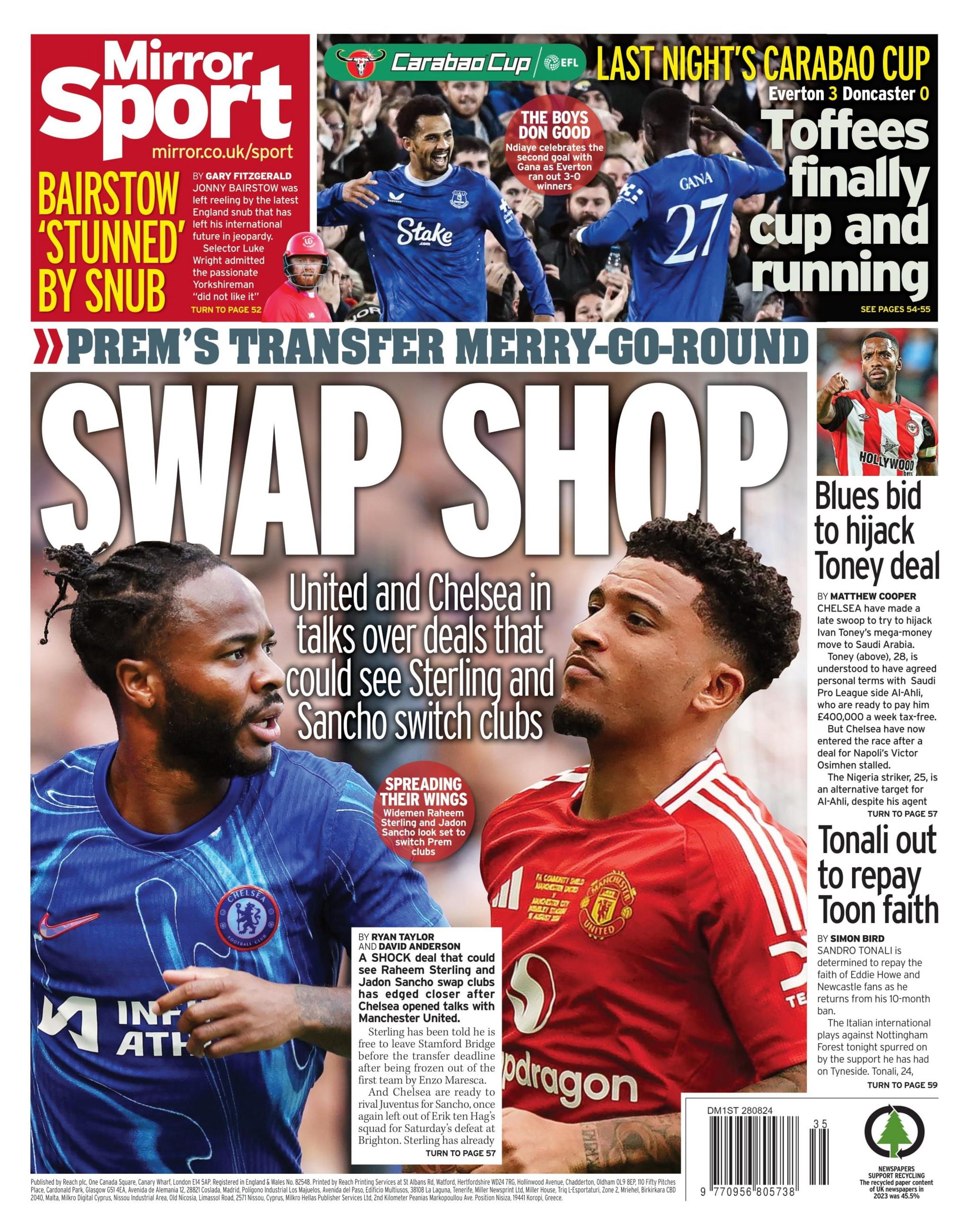 Mirror back page 