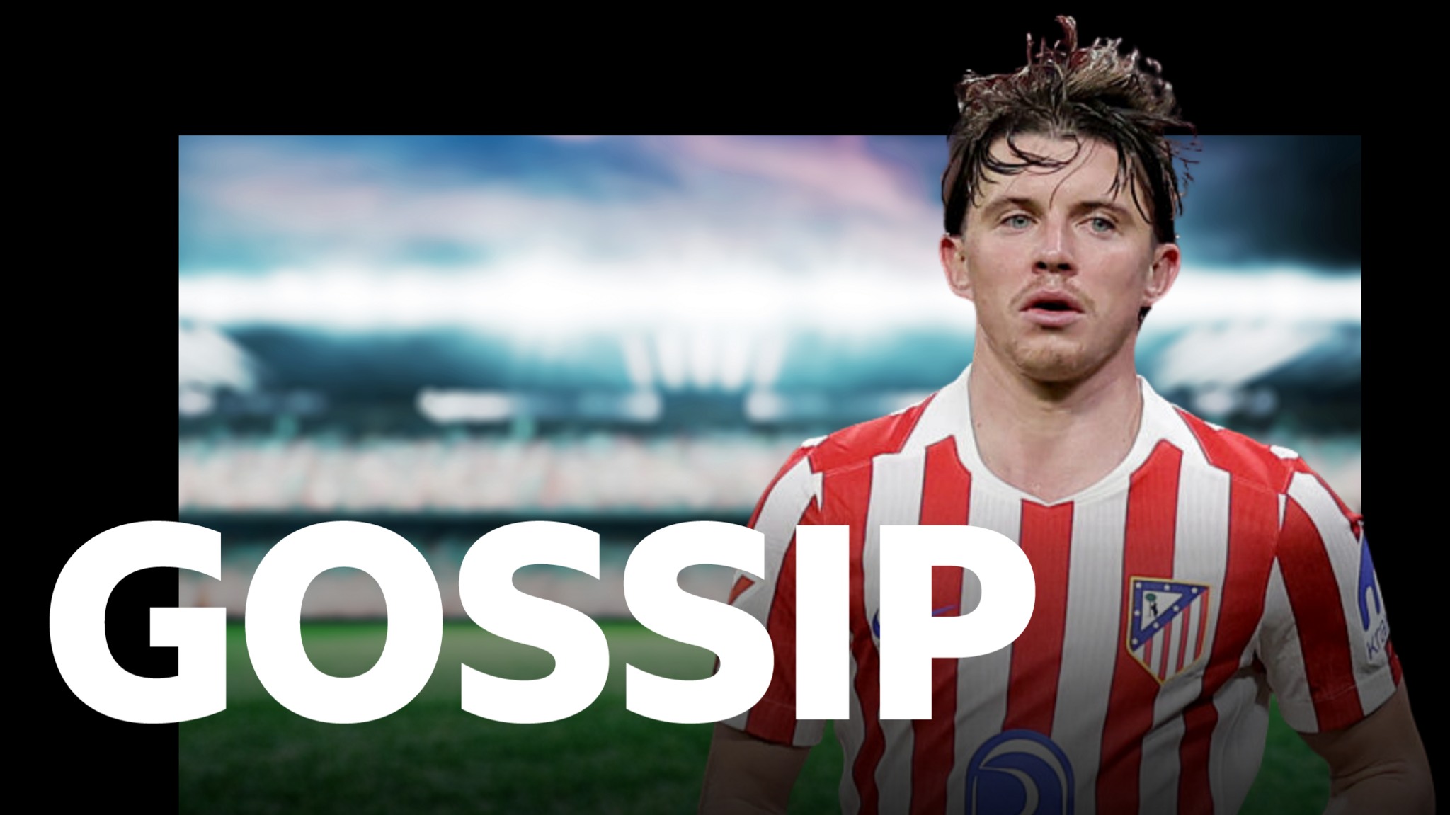 Conor Gallagher and the BBC Sport Gossip logo