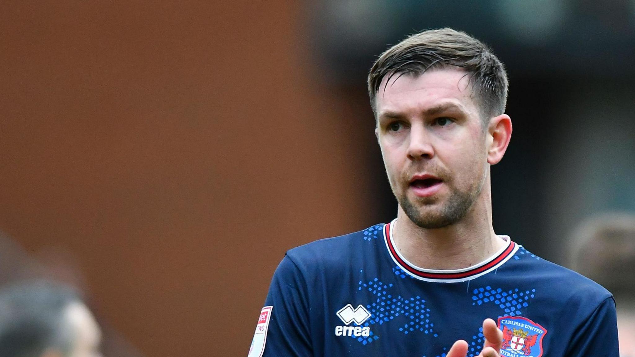 Paul Huntington in action for Carlisle