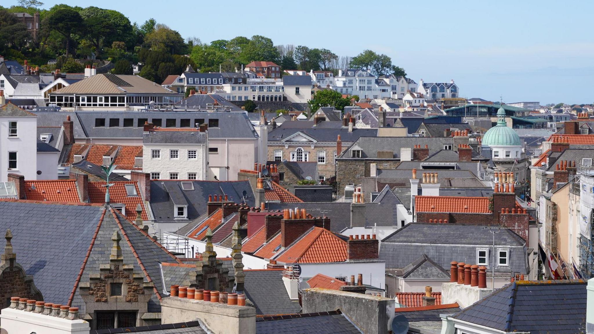 Houses in St Peter Port, Guernsey