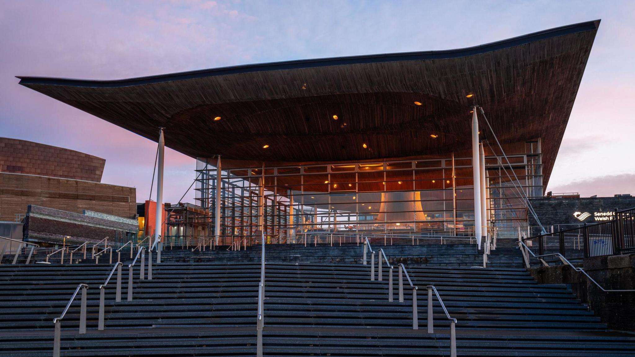 The Senedd in Cardiff Bay