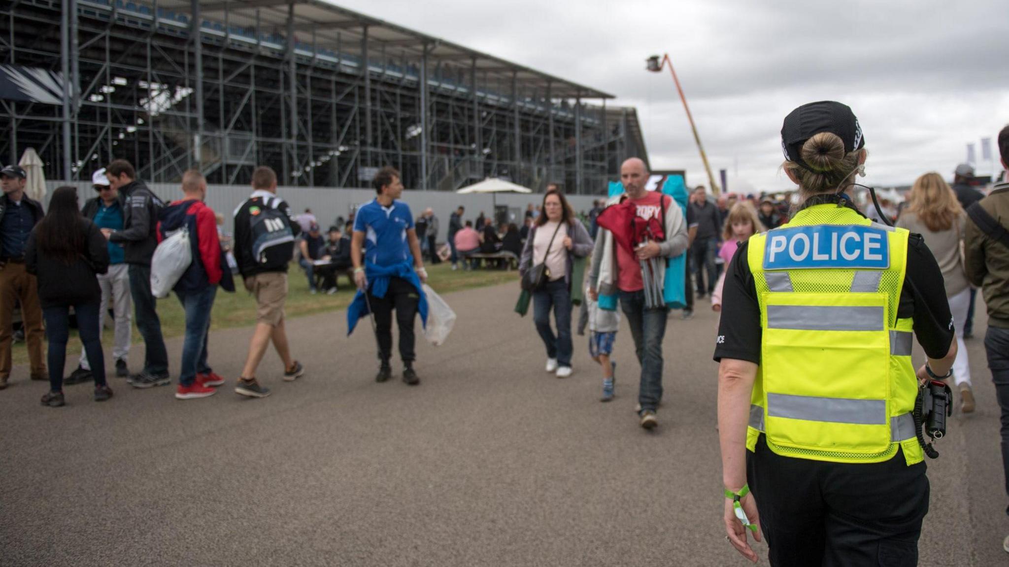 Police at Silverstone