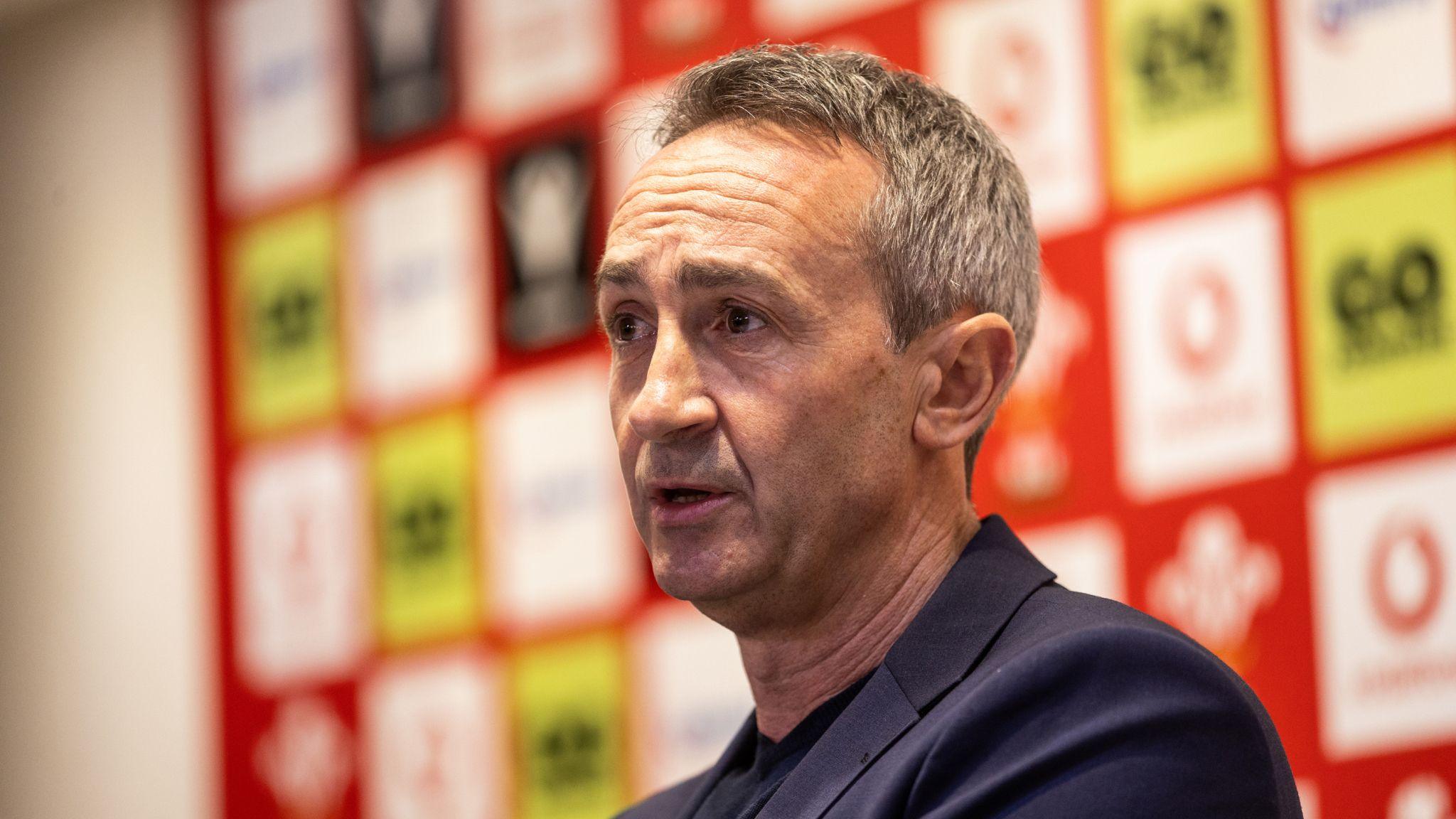 Dave Reddin at a media conference