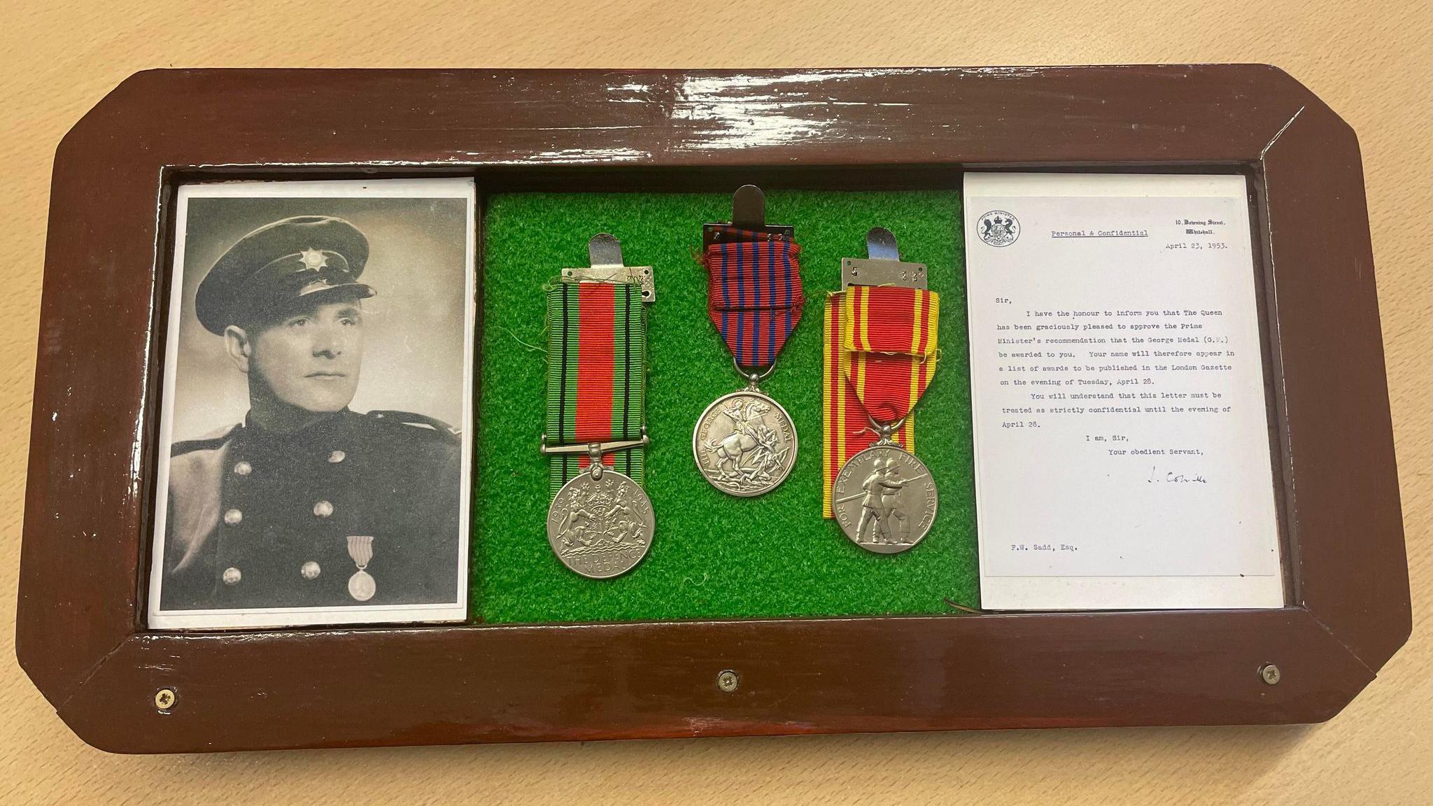 Fred Sadd's medals