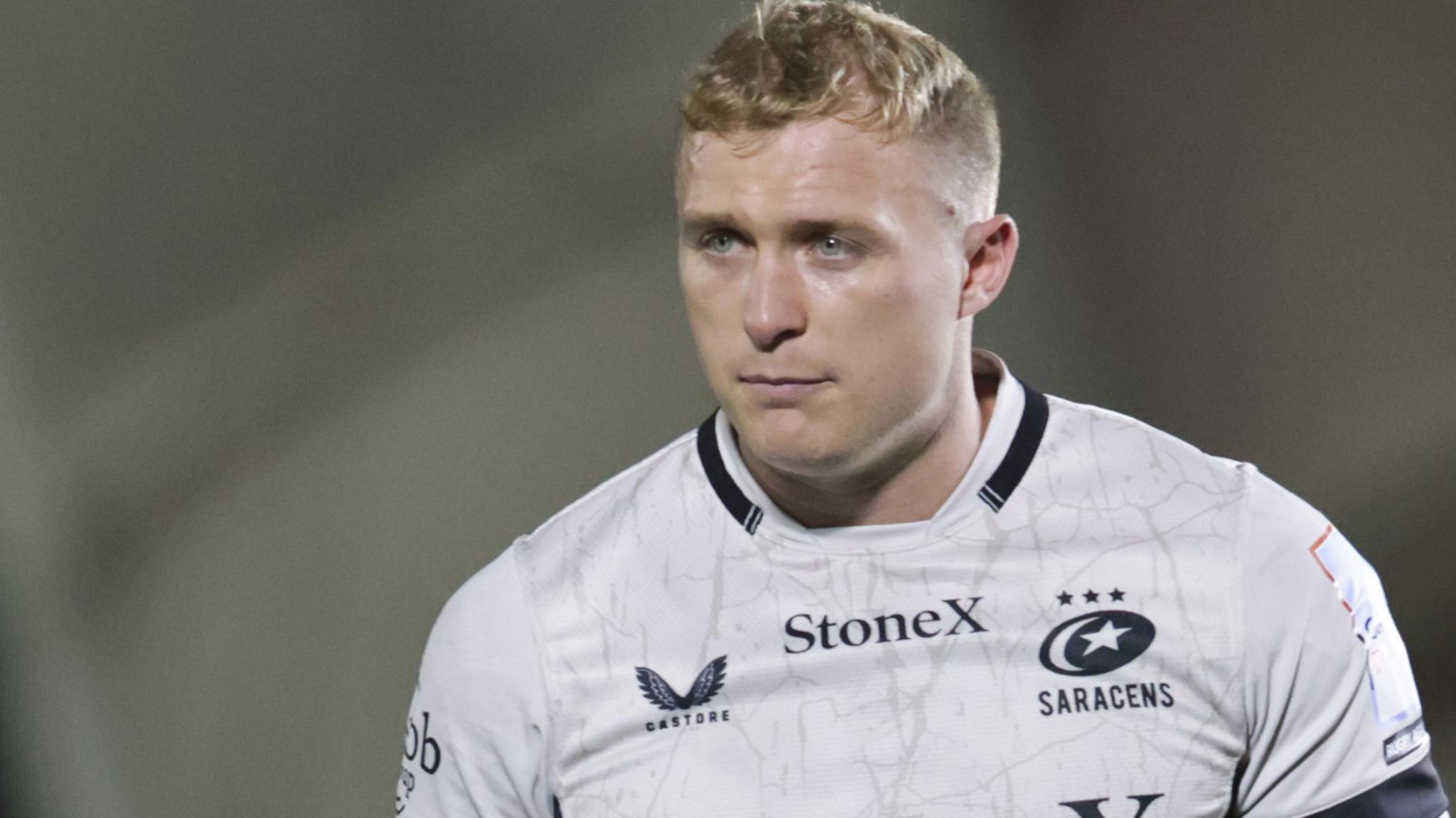 Cameron Hutchison in action for Saracens