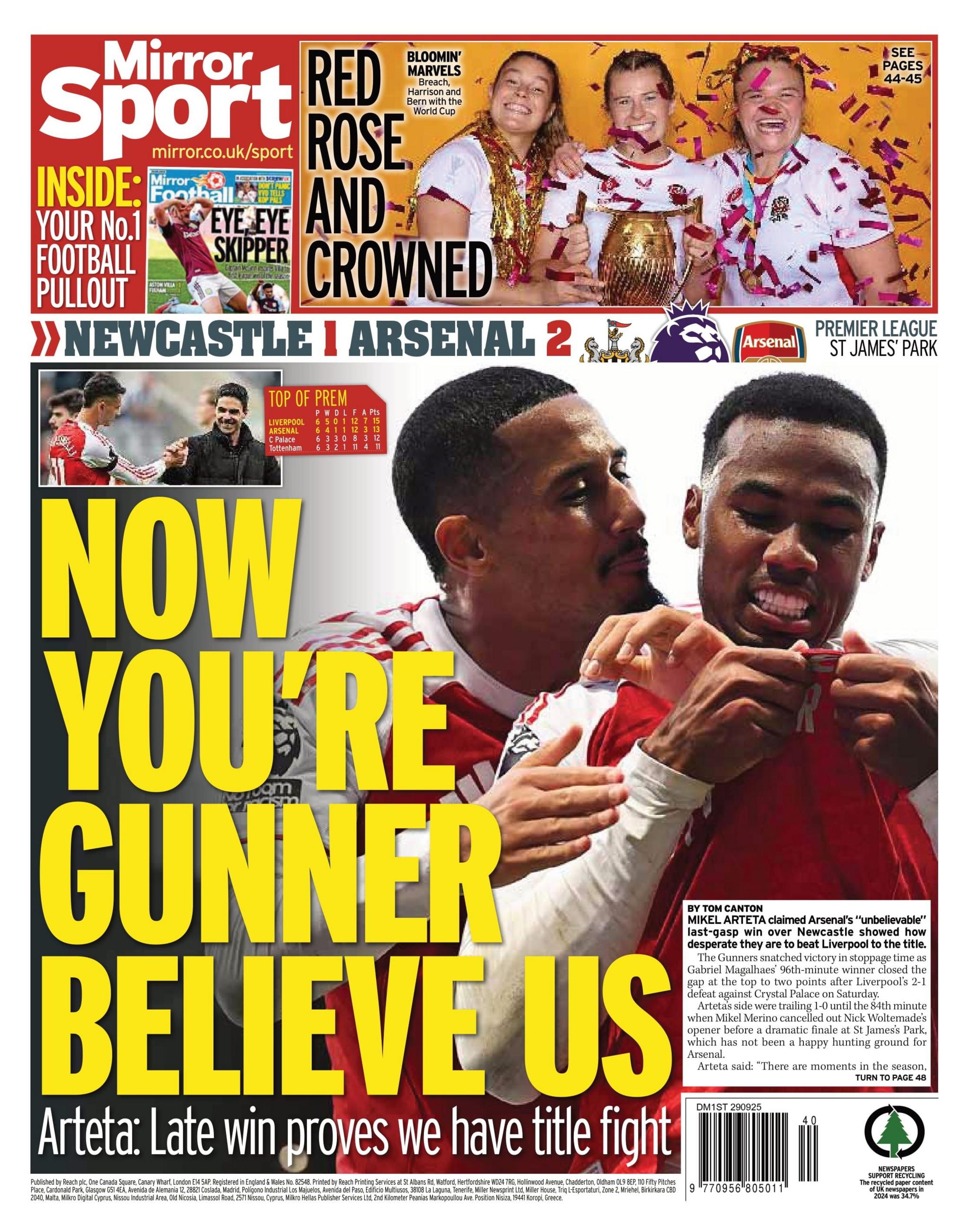 Mirror back page