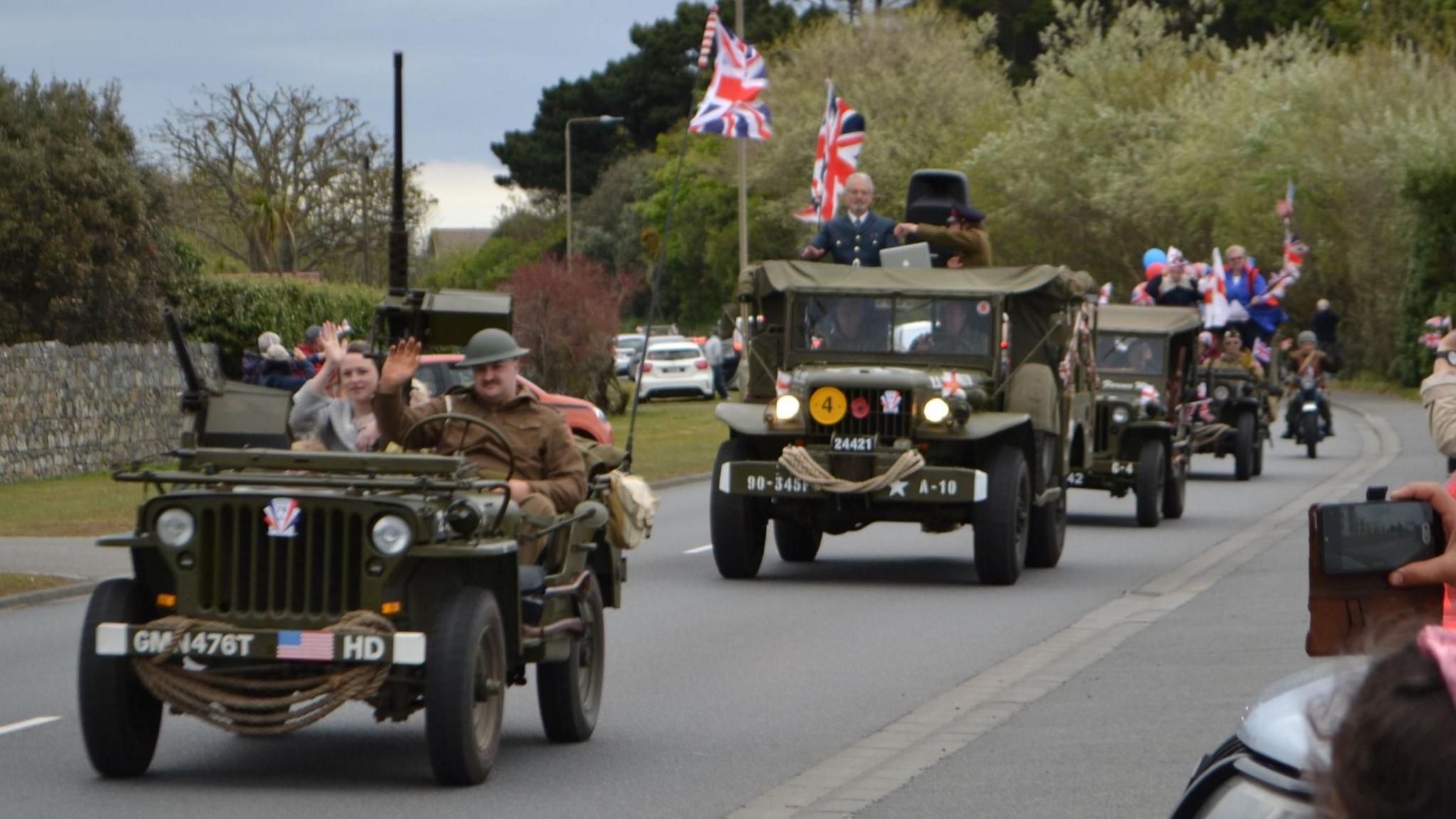 Liberation Day cavalcade in Guernsey