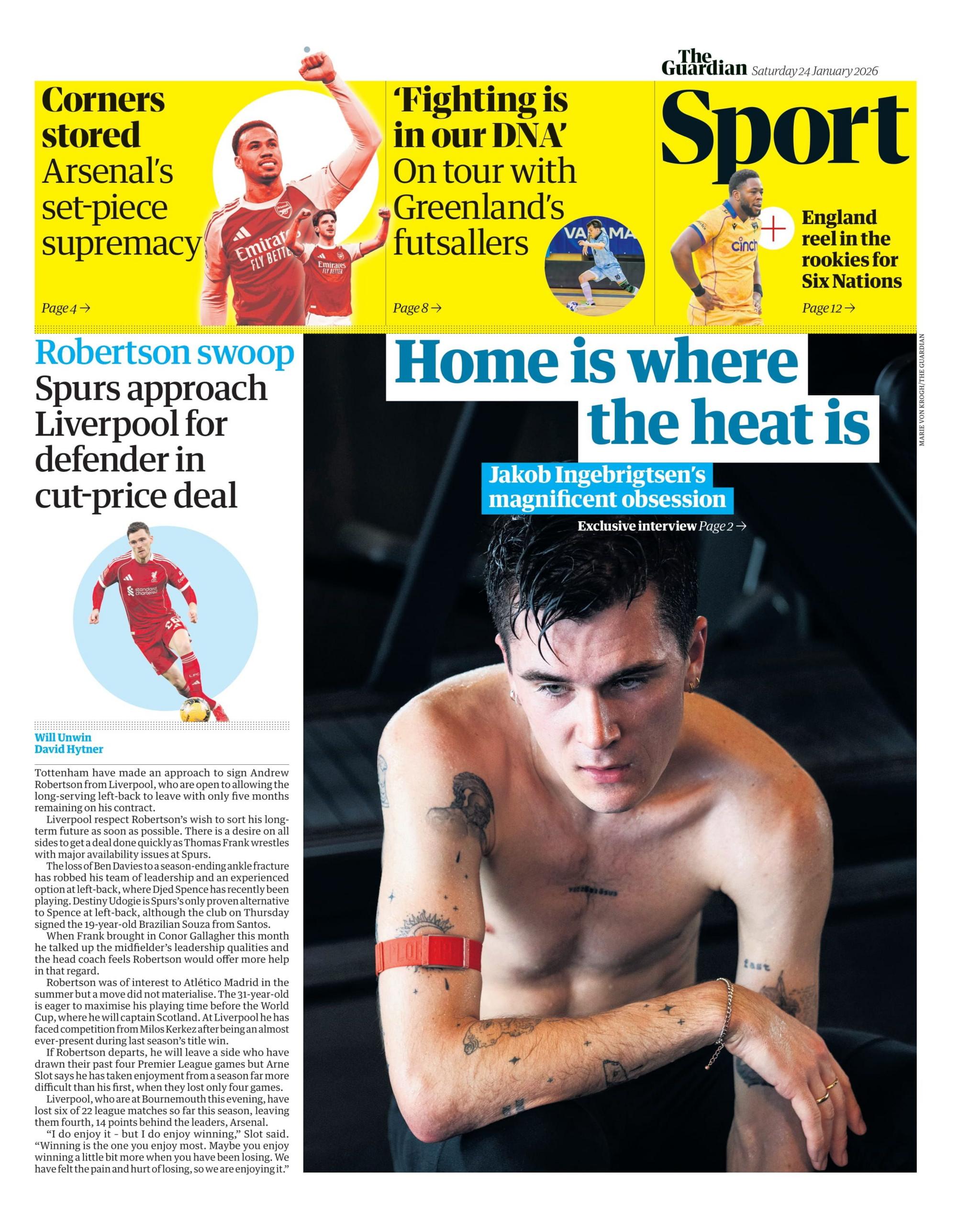 Guardian back page 