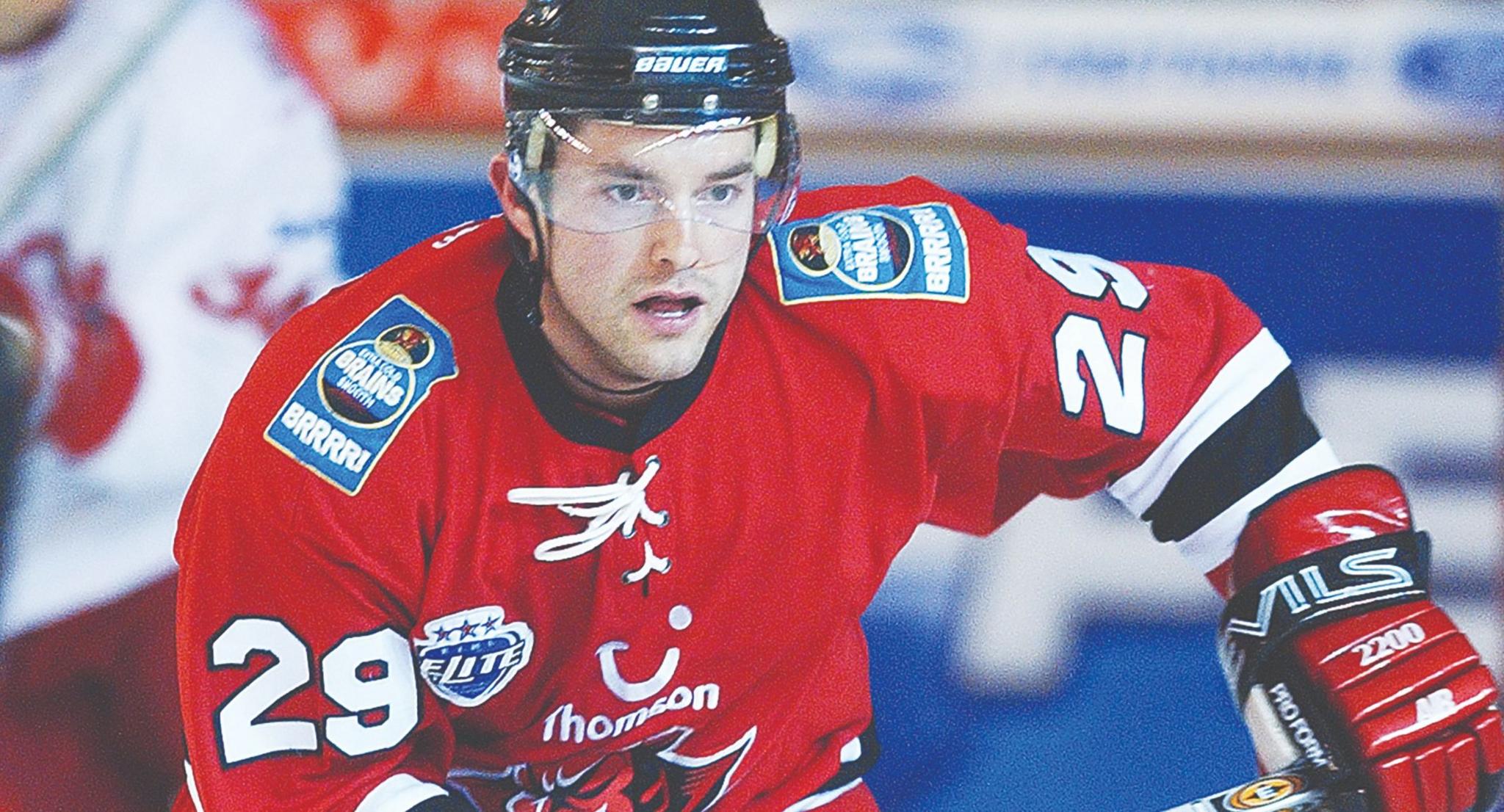 Neil Francis in the Cardiff Devils 29 jersey