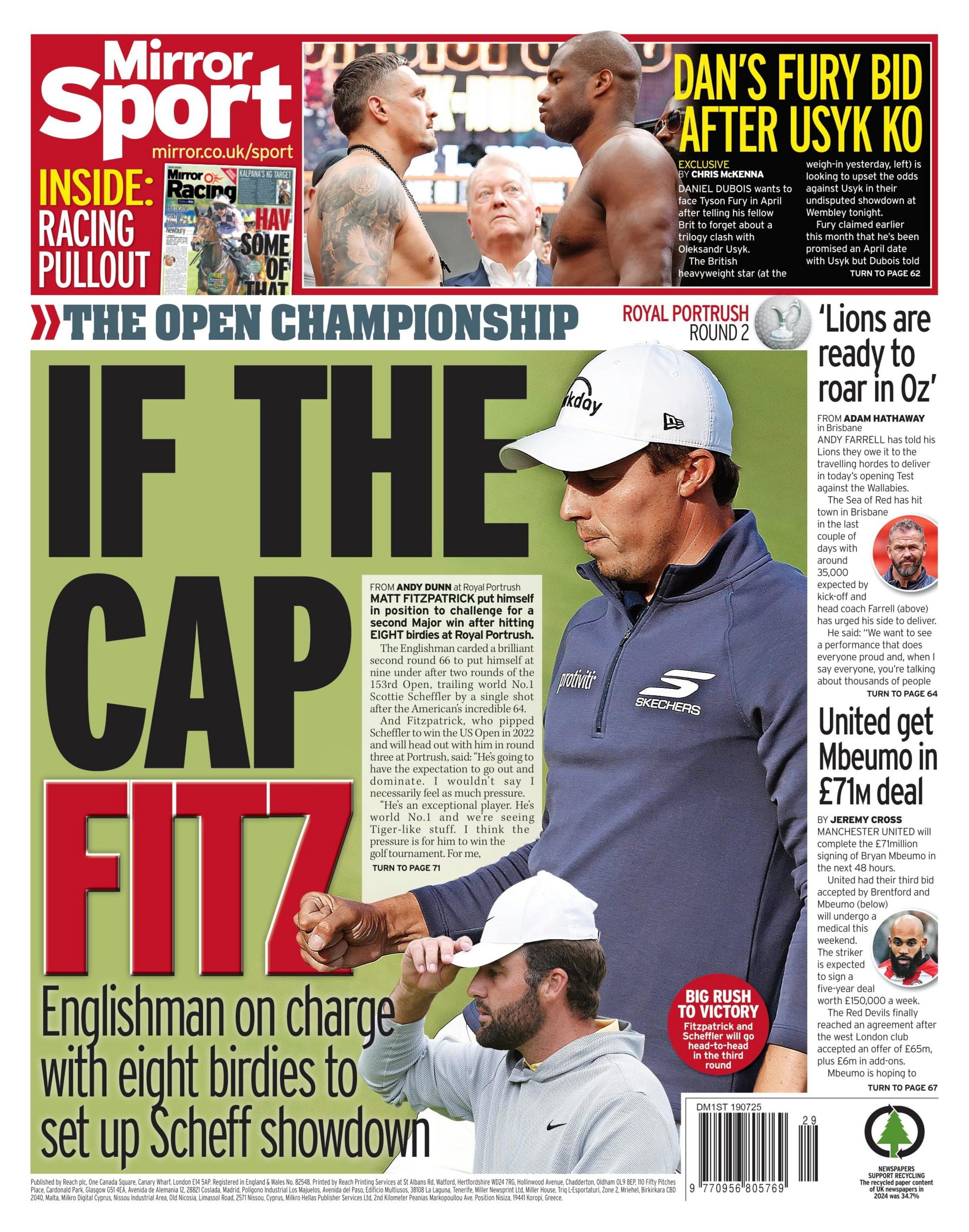 Mirror back page