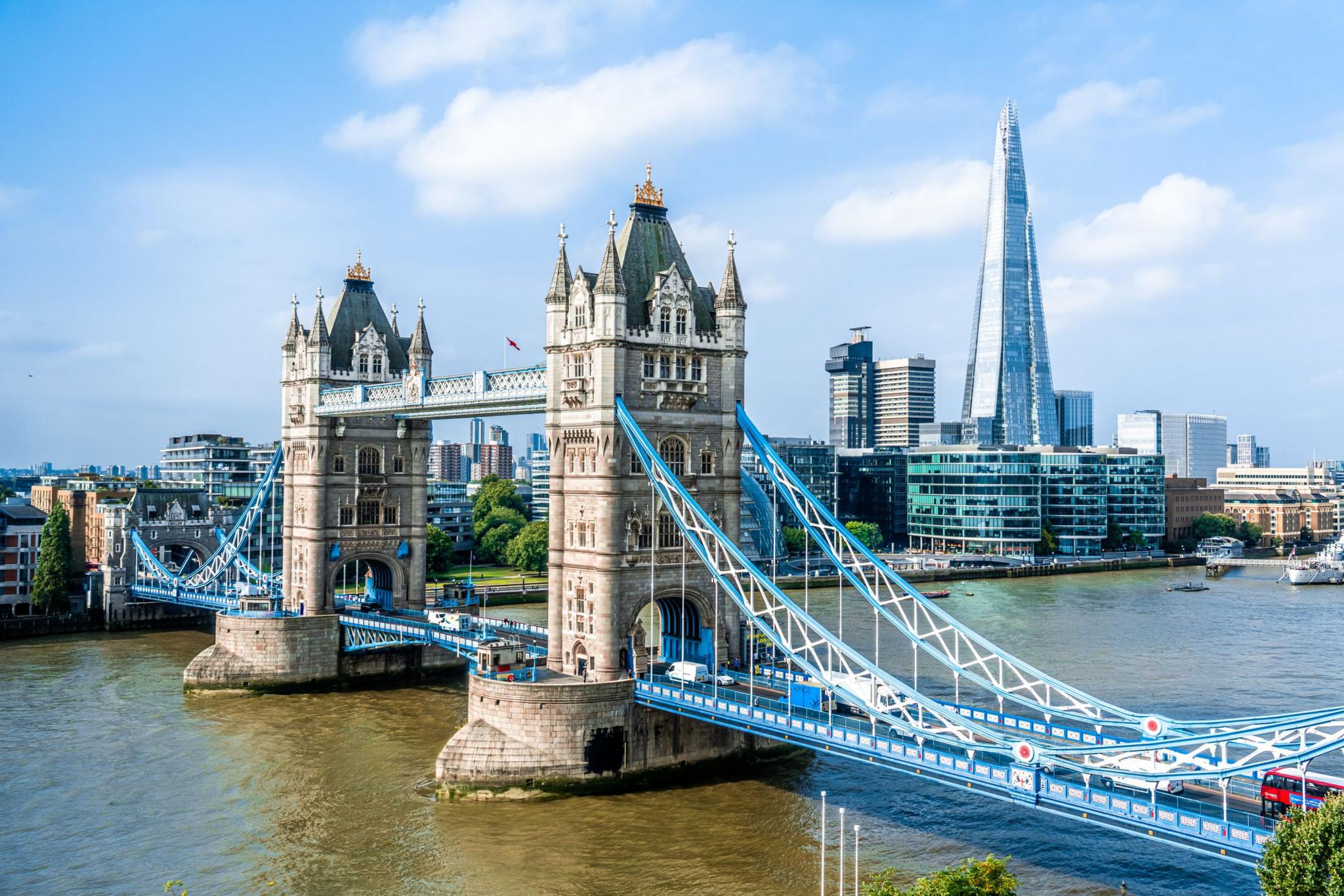 Tower bridge in London.