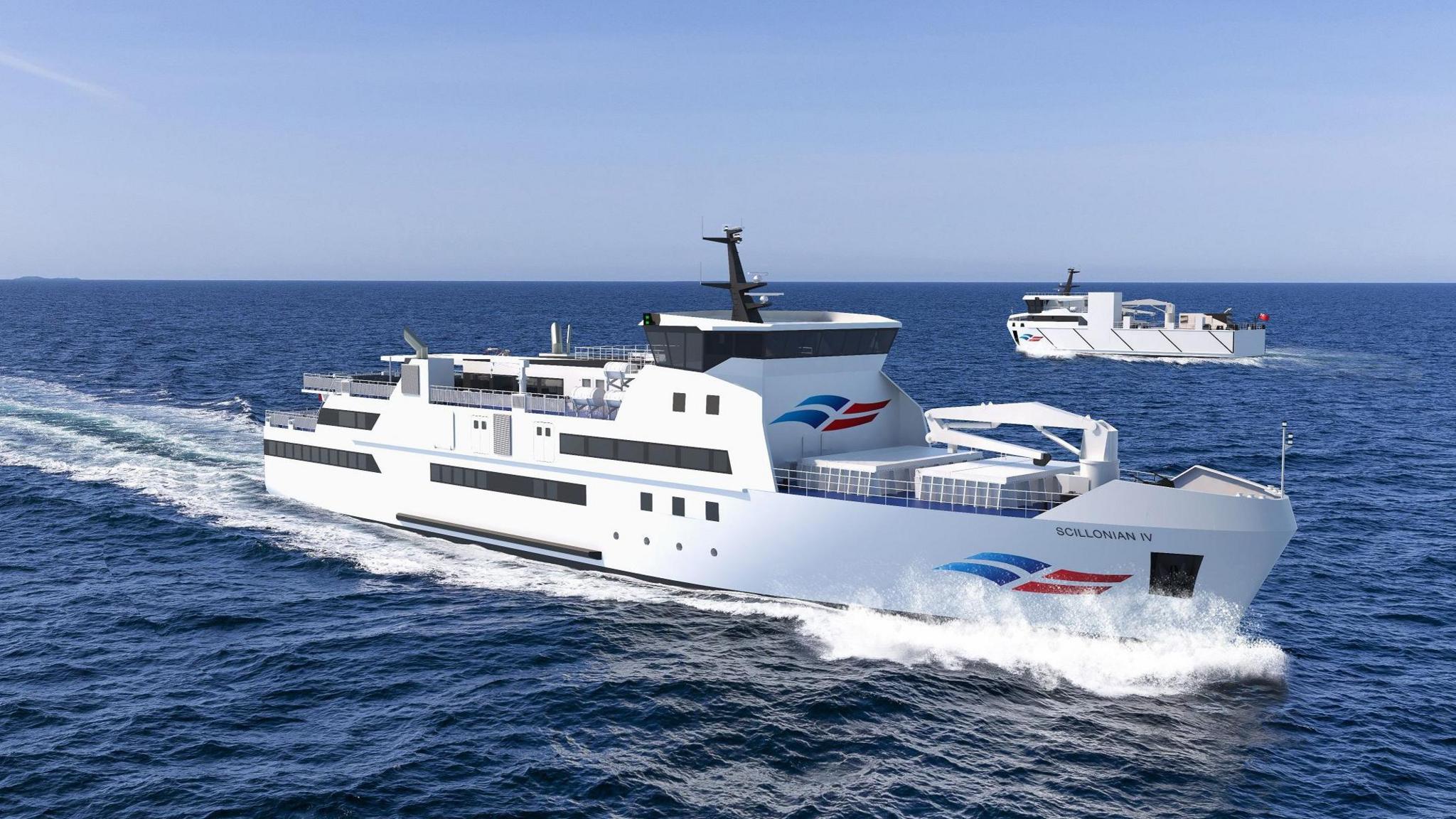 Designs for the two new ferries