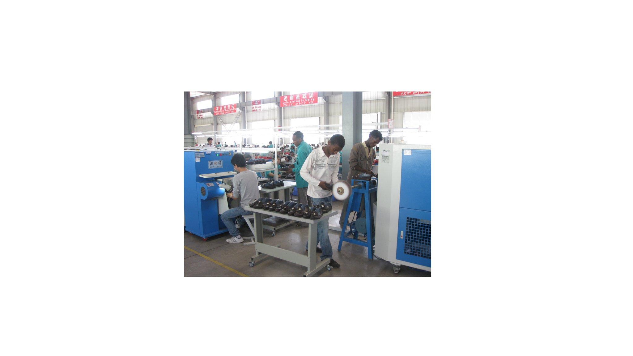 Chinese shoe factory in Ethiopia