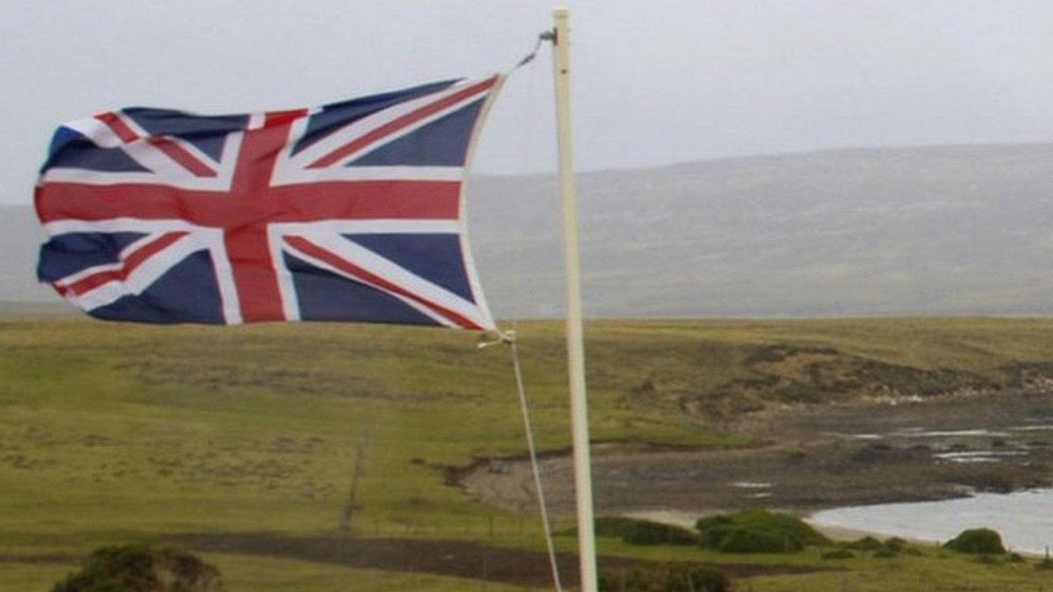 British cemetery at San Carlos, East Falkland