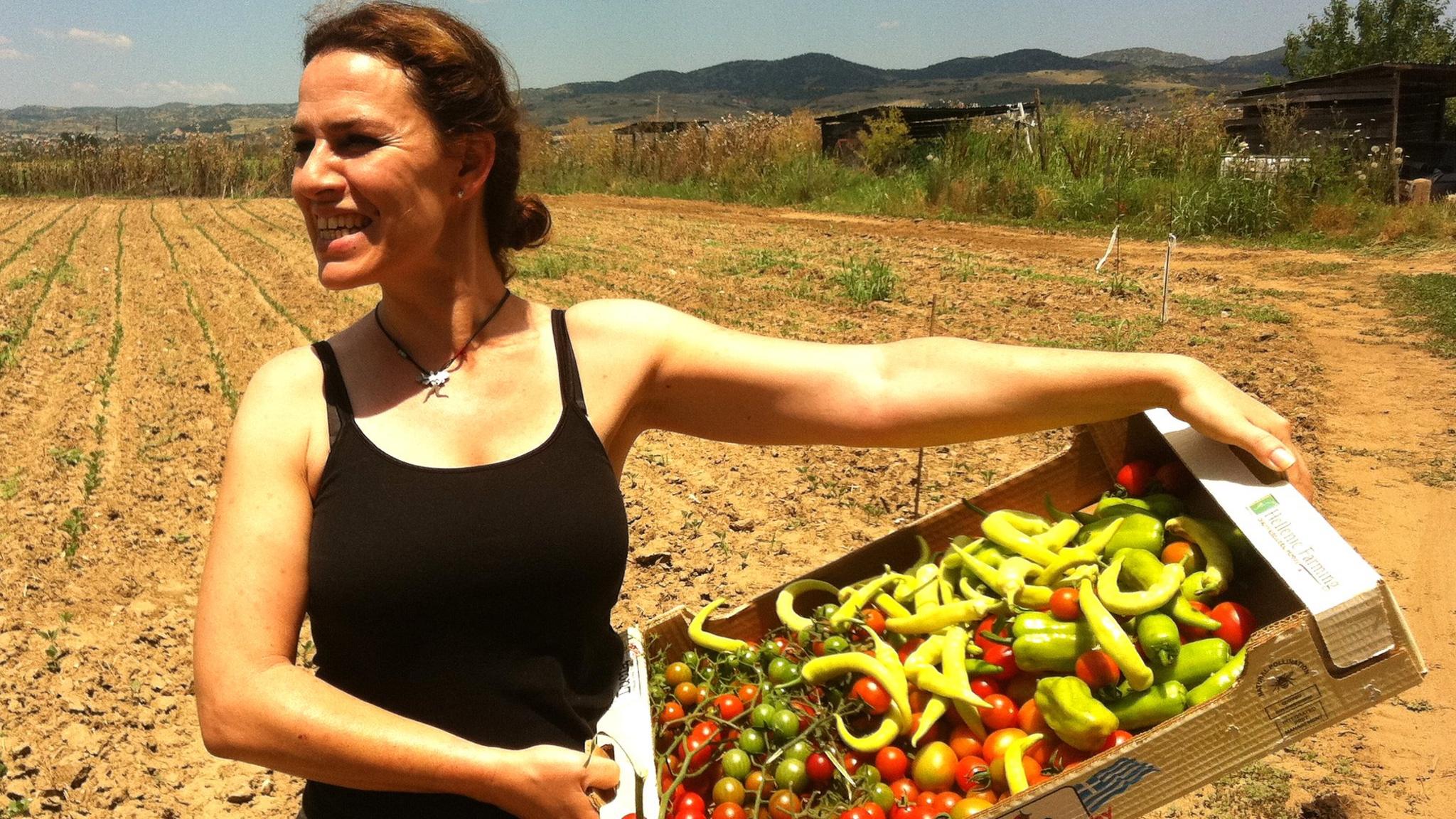 Farming student Asteria Chatziargyrou