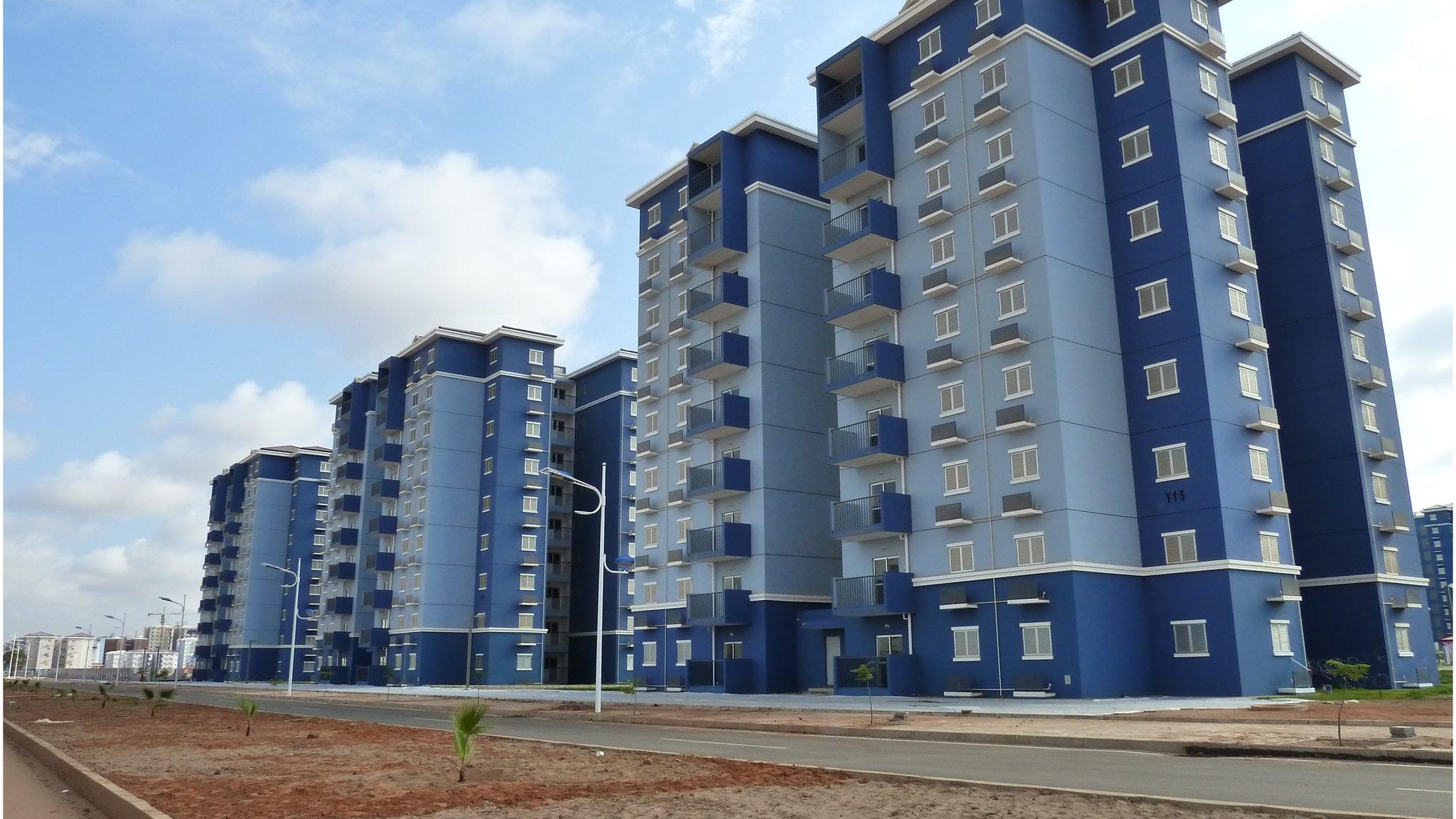 Empty buildings in Kilamba