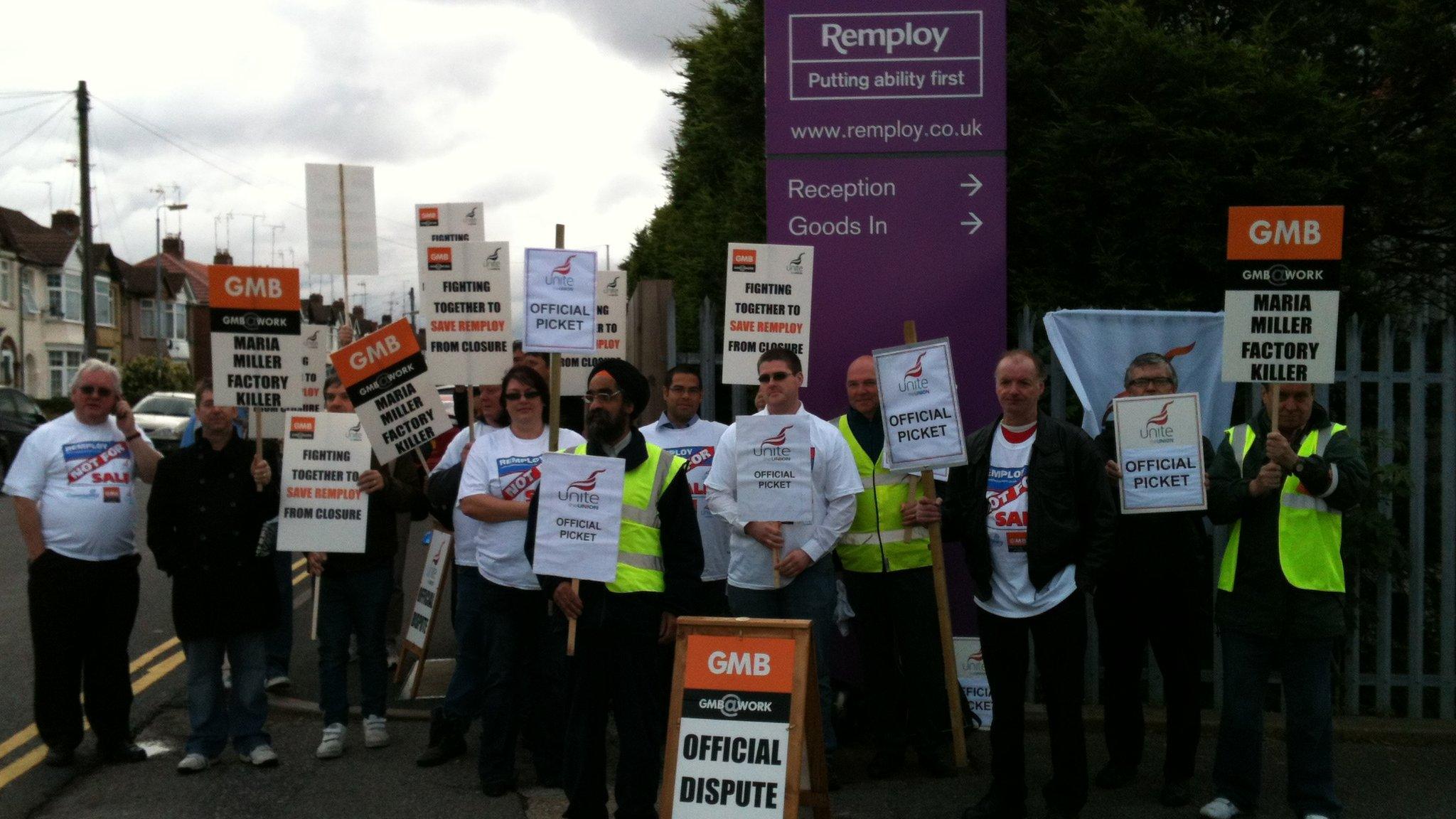 Remploy strike in Coventry