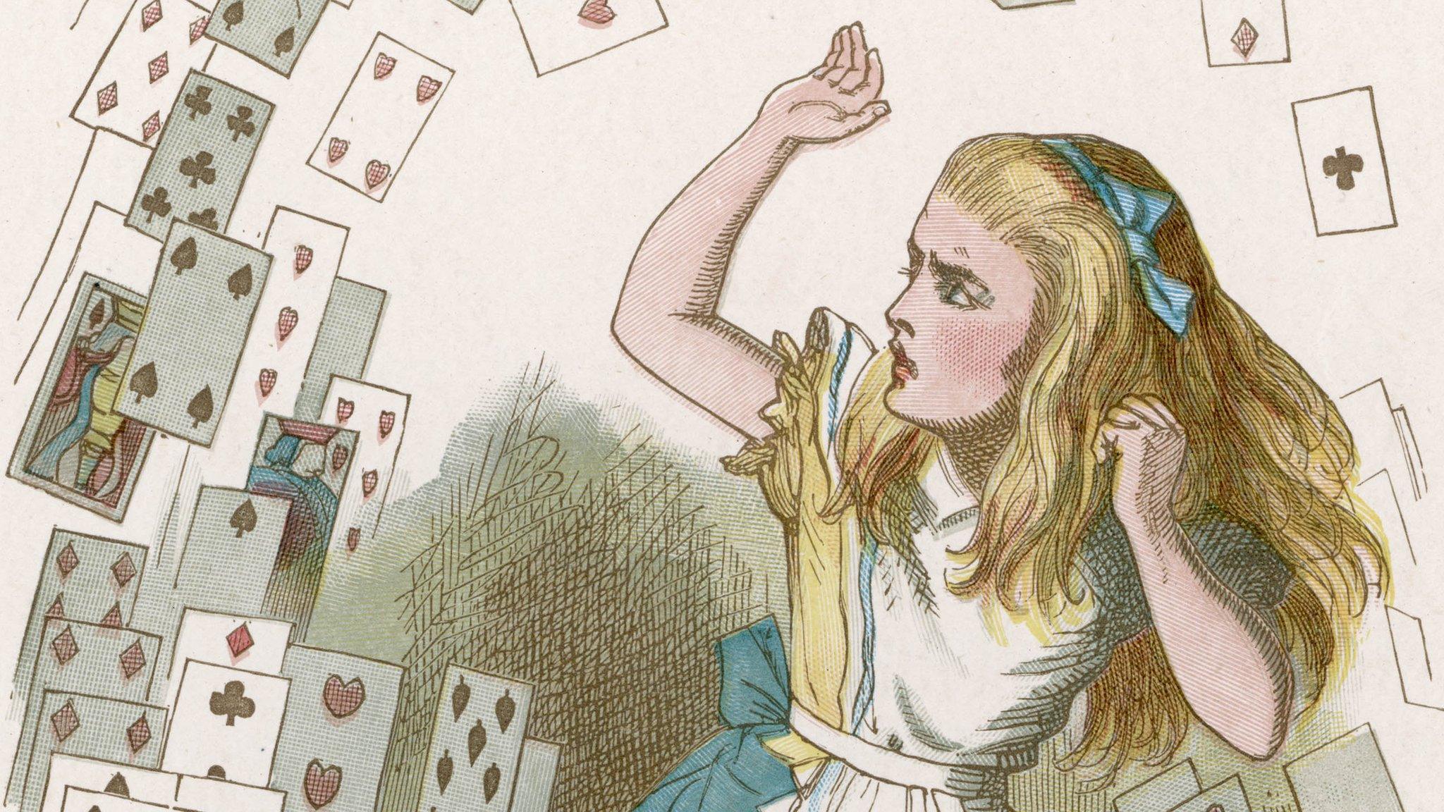 Alice and the shower of cards