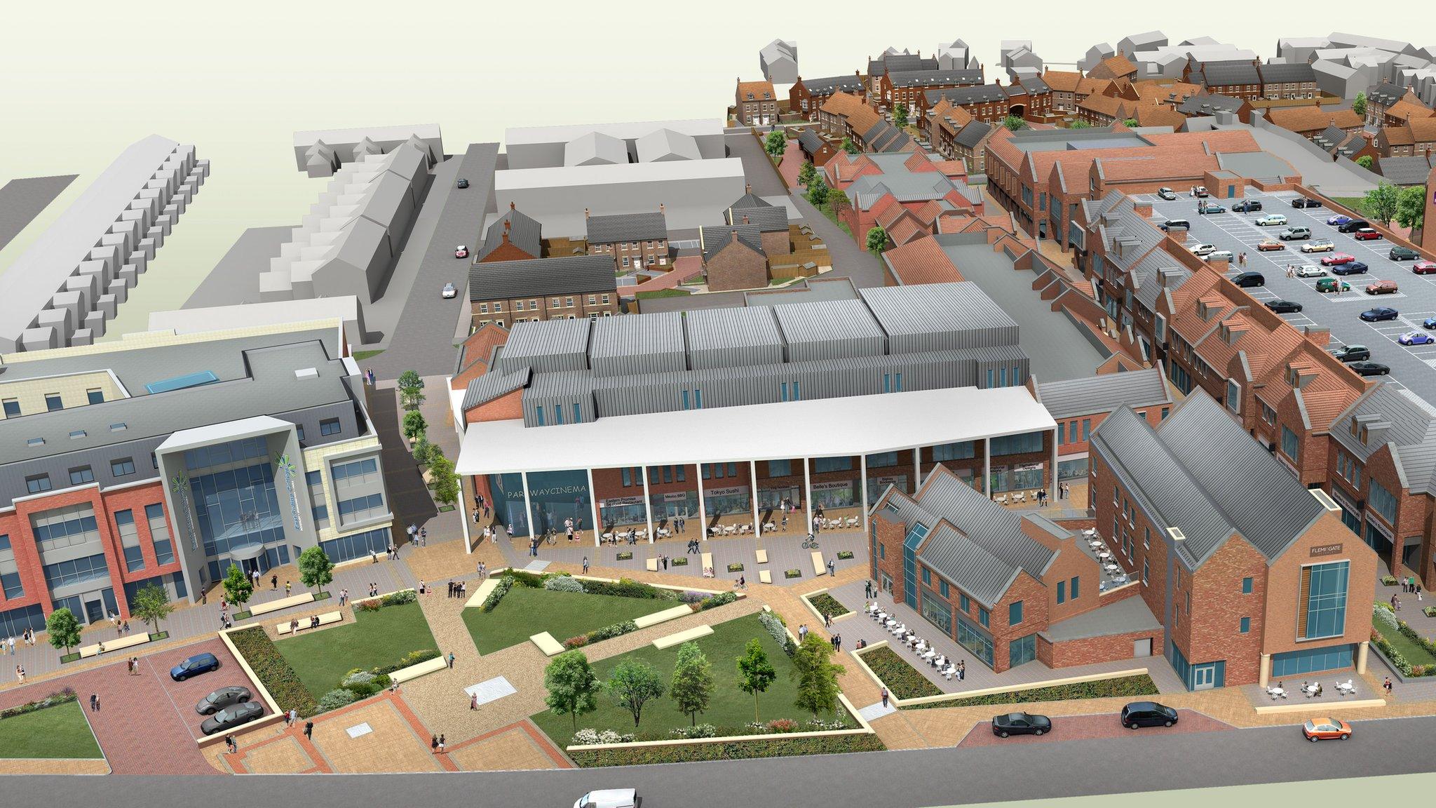 Artist impression of the Flemingate scheme