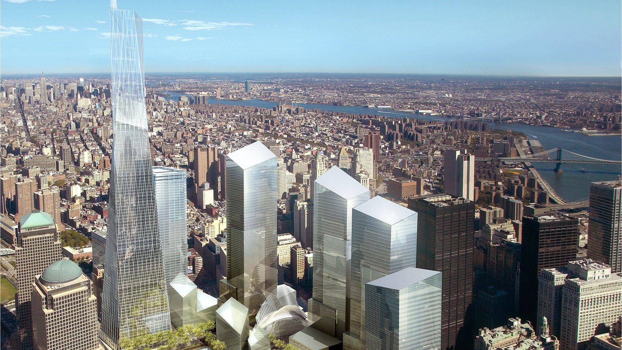 Artist's rendering of Libeskind's Freedom Tower