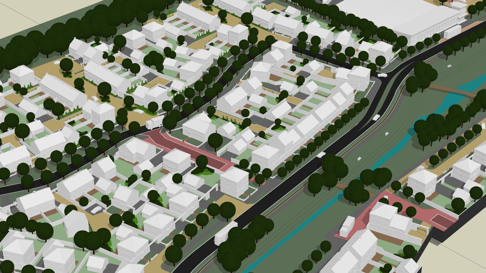 Artist impression of the housing development