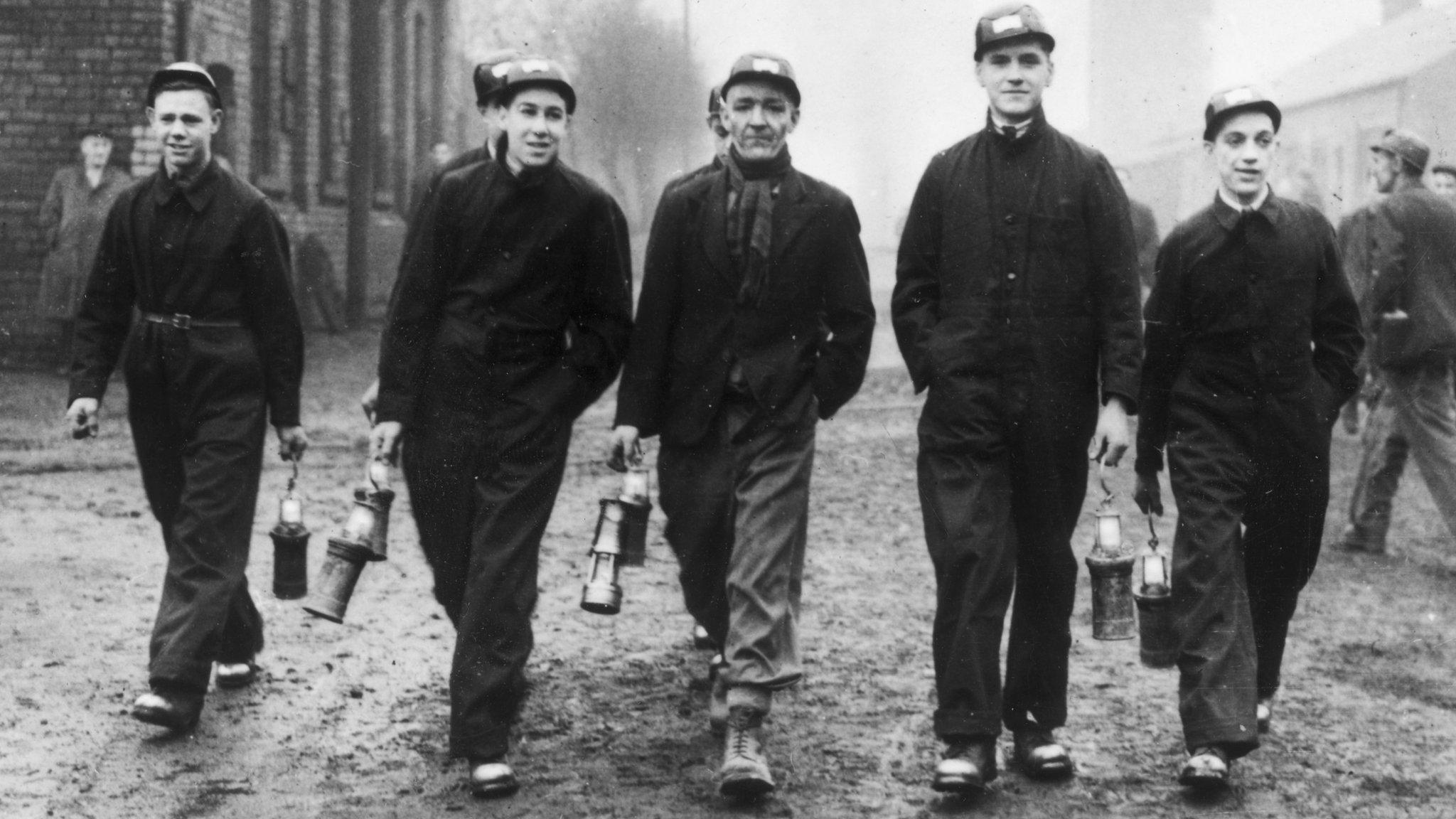 Bevin Boys at the Prince of Wales Colliery, Pontefract in 1944