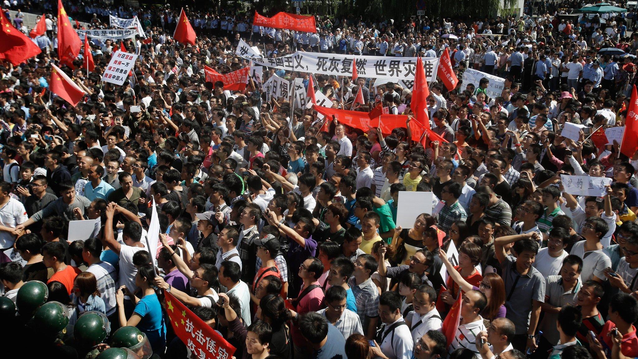 Anti-Japan Protesters in China