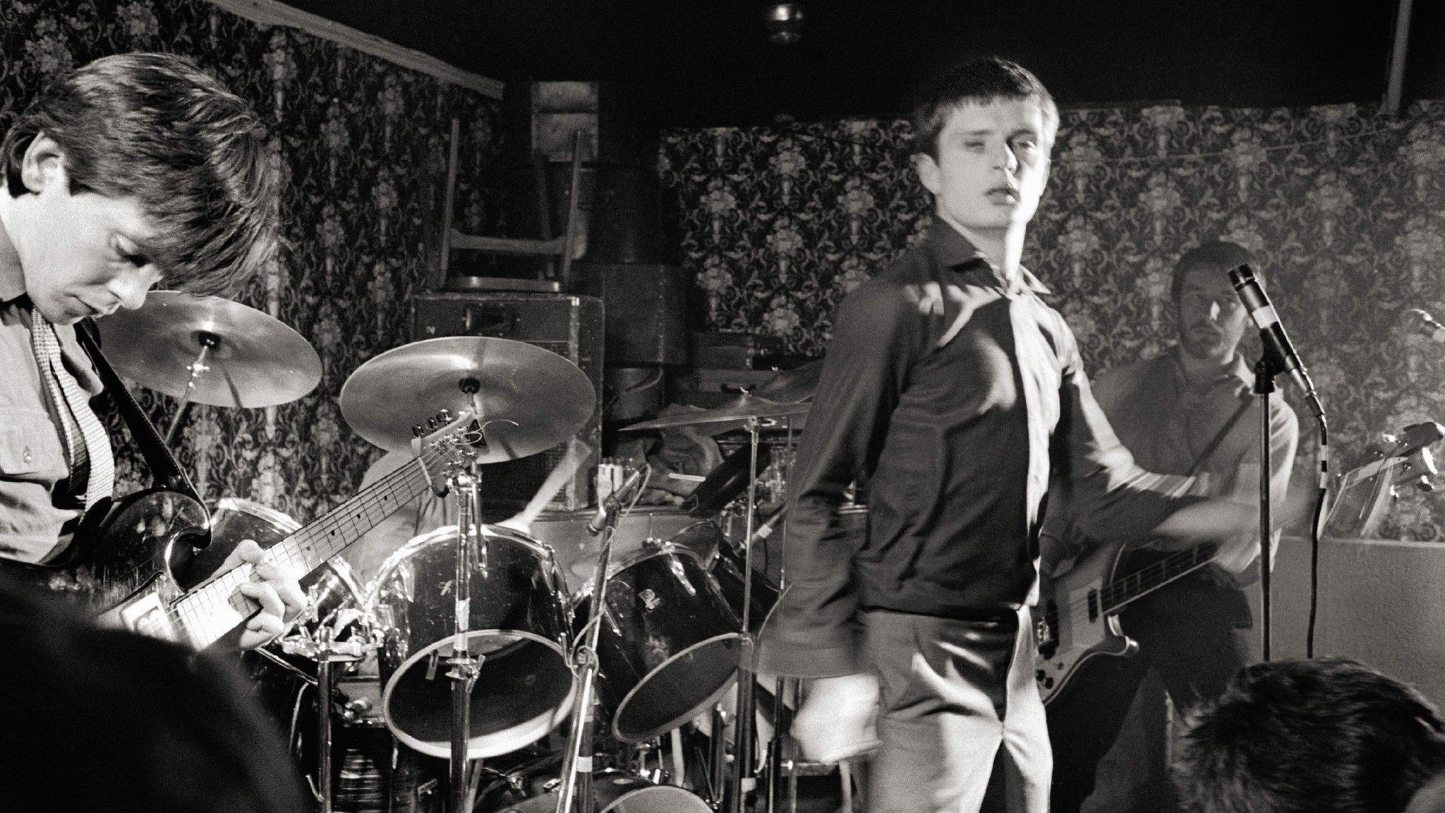 Joy Division on stage in 1979