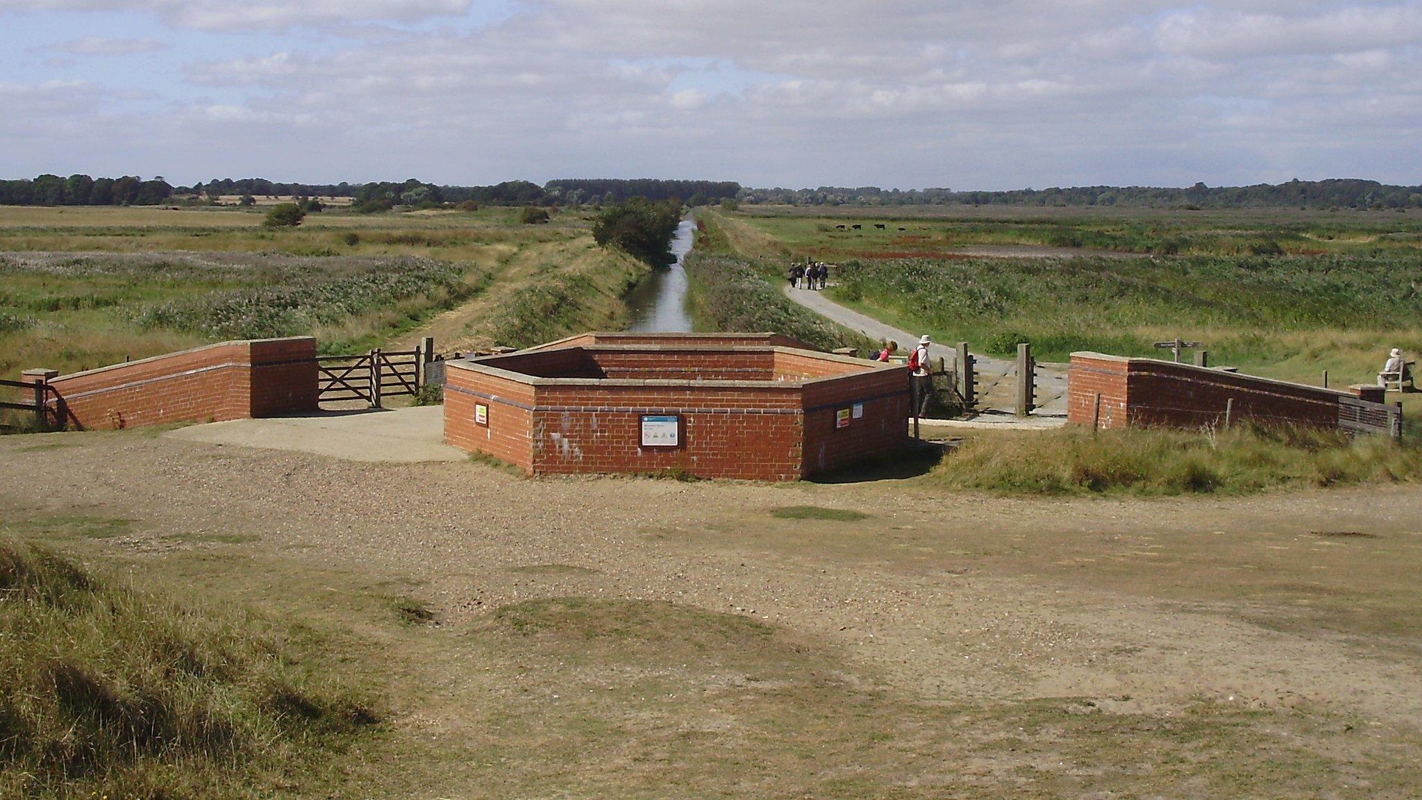 Minsmere river and sluice