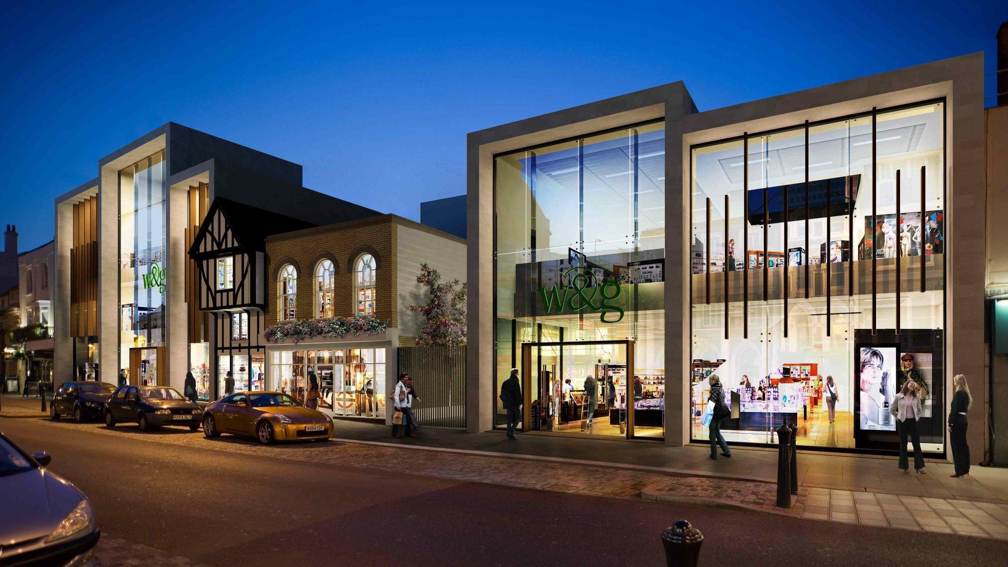 Artist's impression of the redeveloped Williams & Griffin store in Colchester