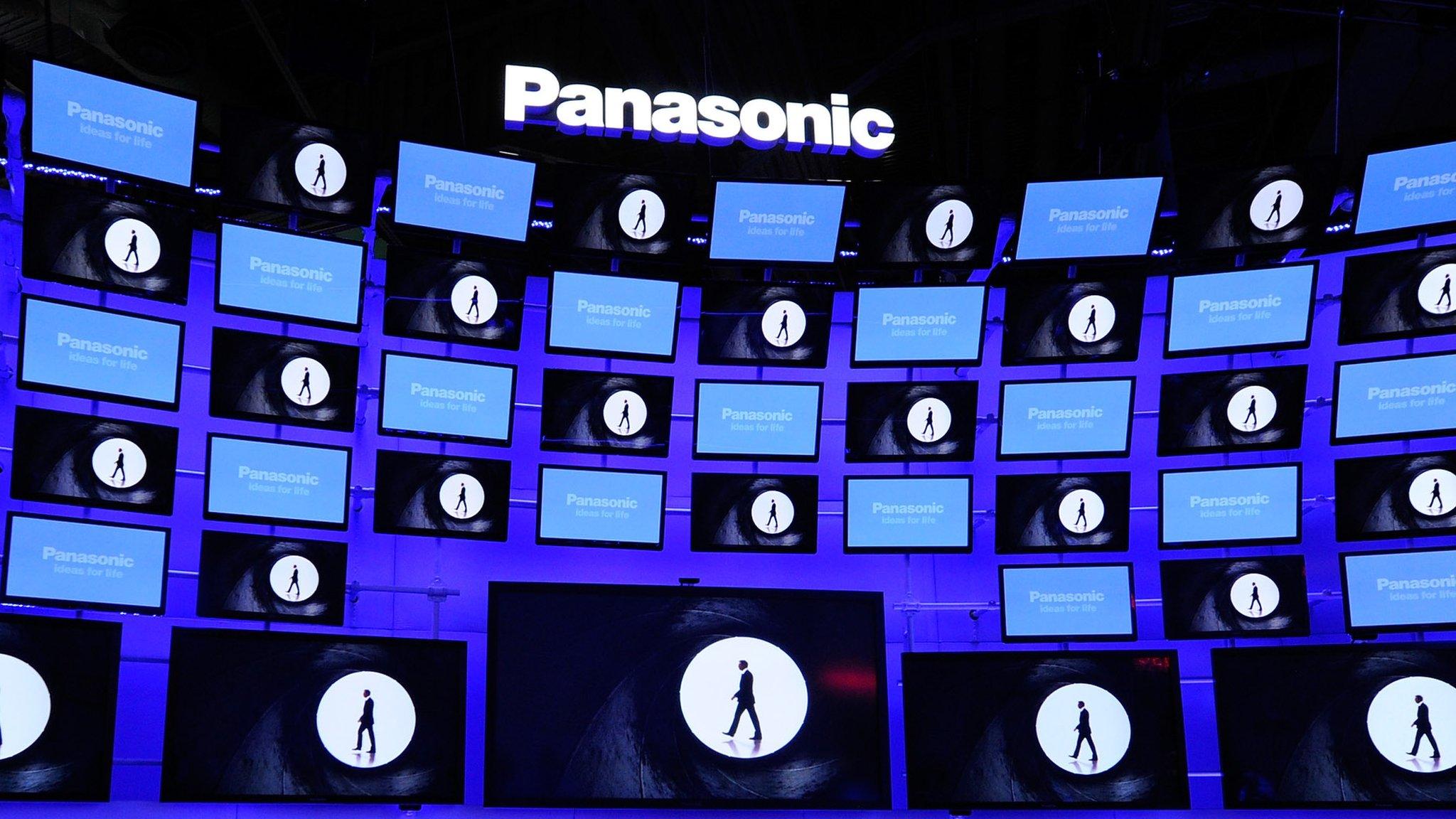 Panasonic TVs on display