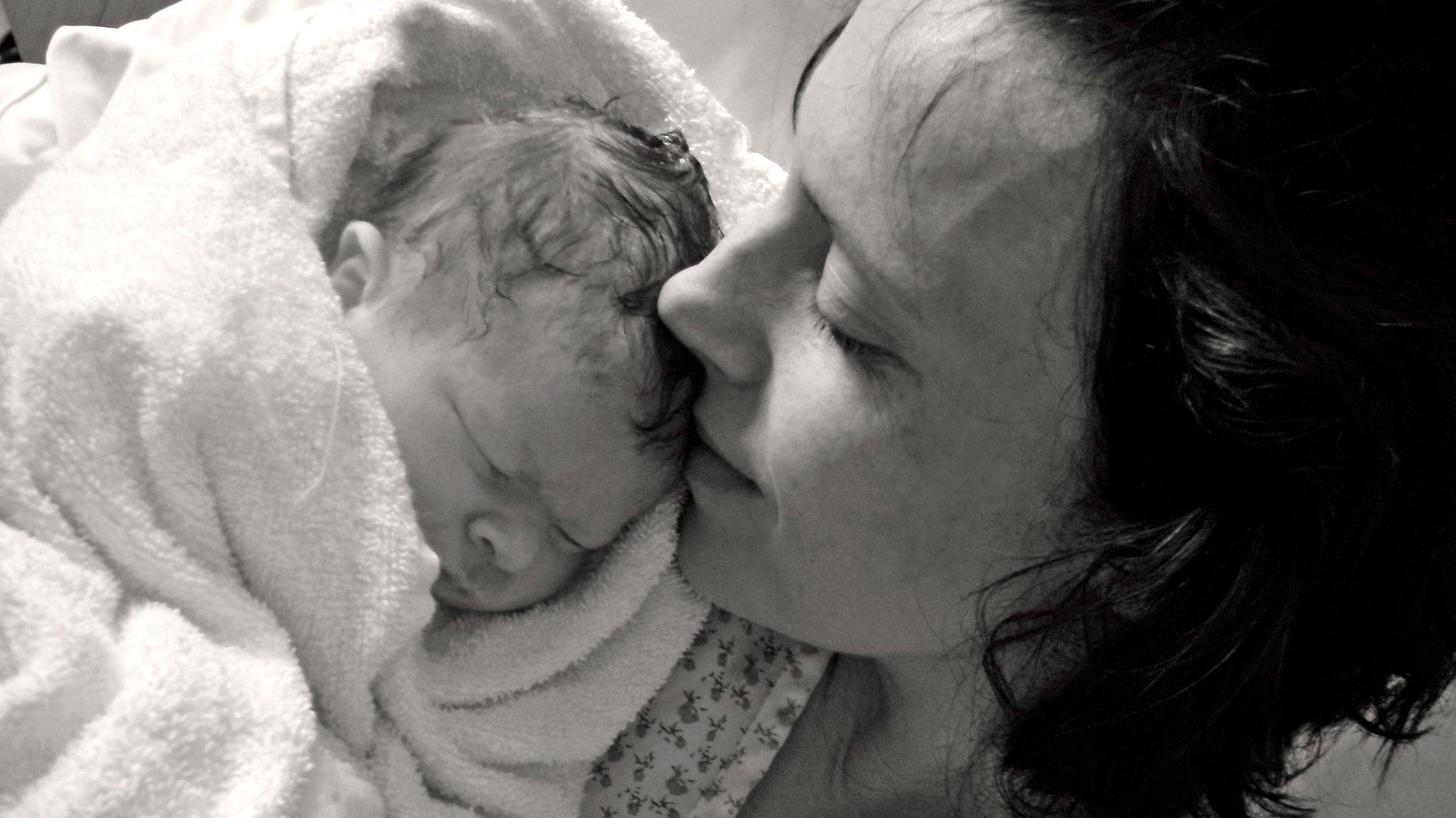 Kate Stanton-Davies photographed with her mother, Rhiannon