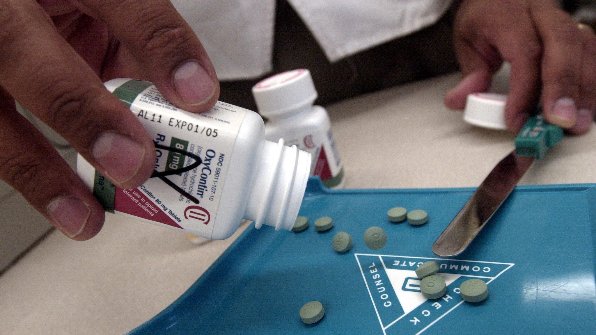 OxyContin is displayed in stock photo 21 August 2001