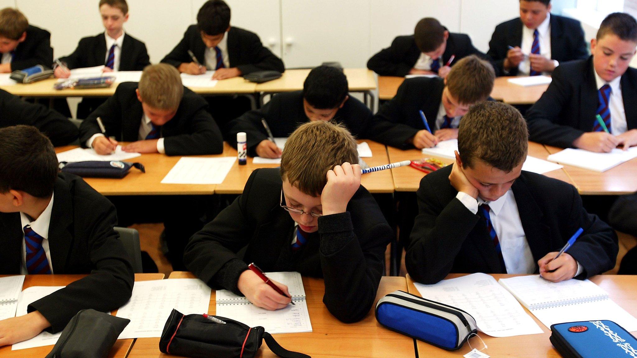 Classroom scene (library picture)