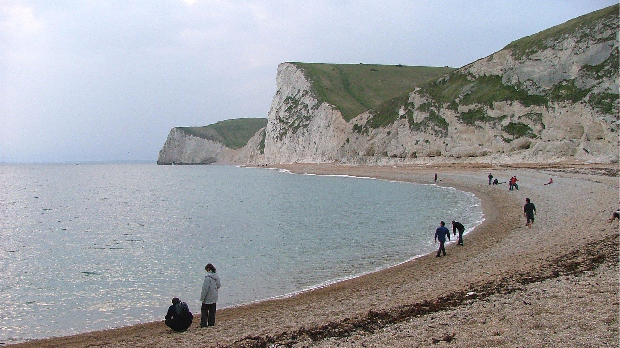 Cliffs at Durdle Door in Dorset