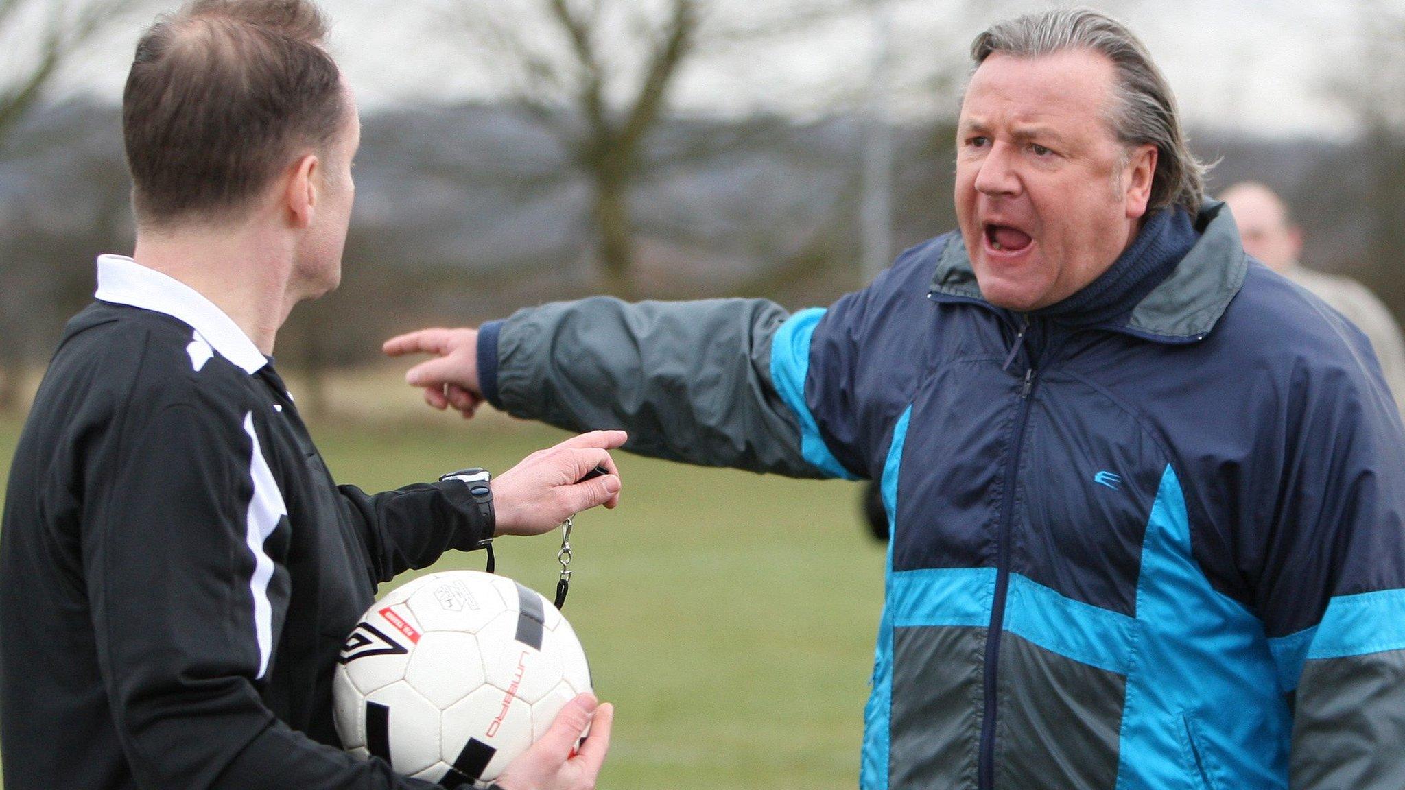 Ray Winstone plays an angry dad shouting at a referee in an advertisement for the FA's respect campaign