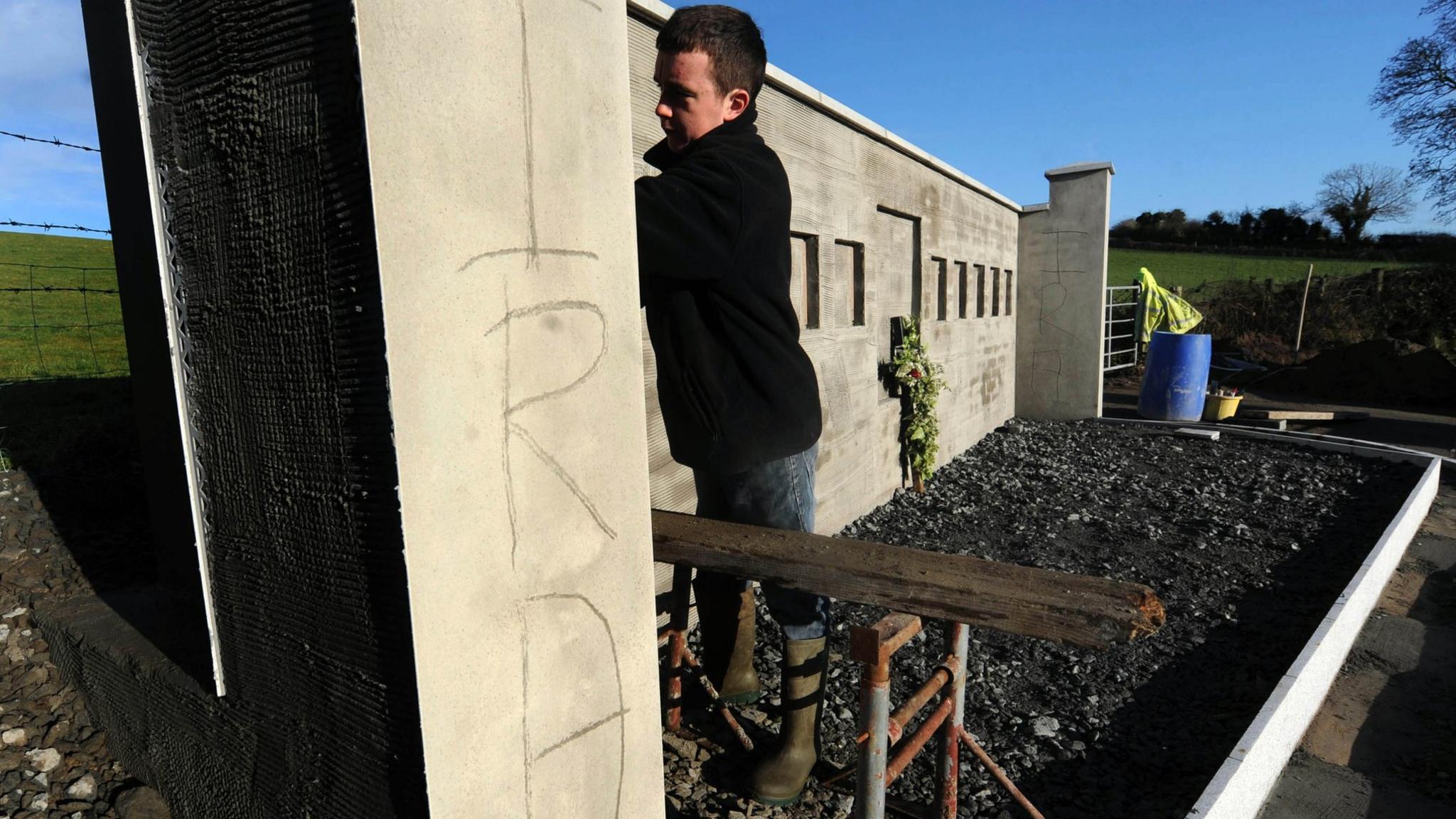 Vandalised memorial