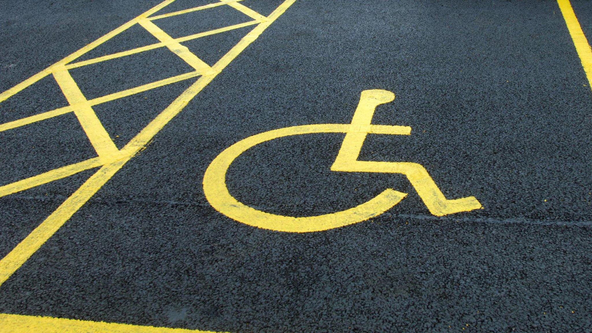 Disabled parking space