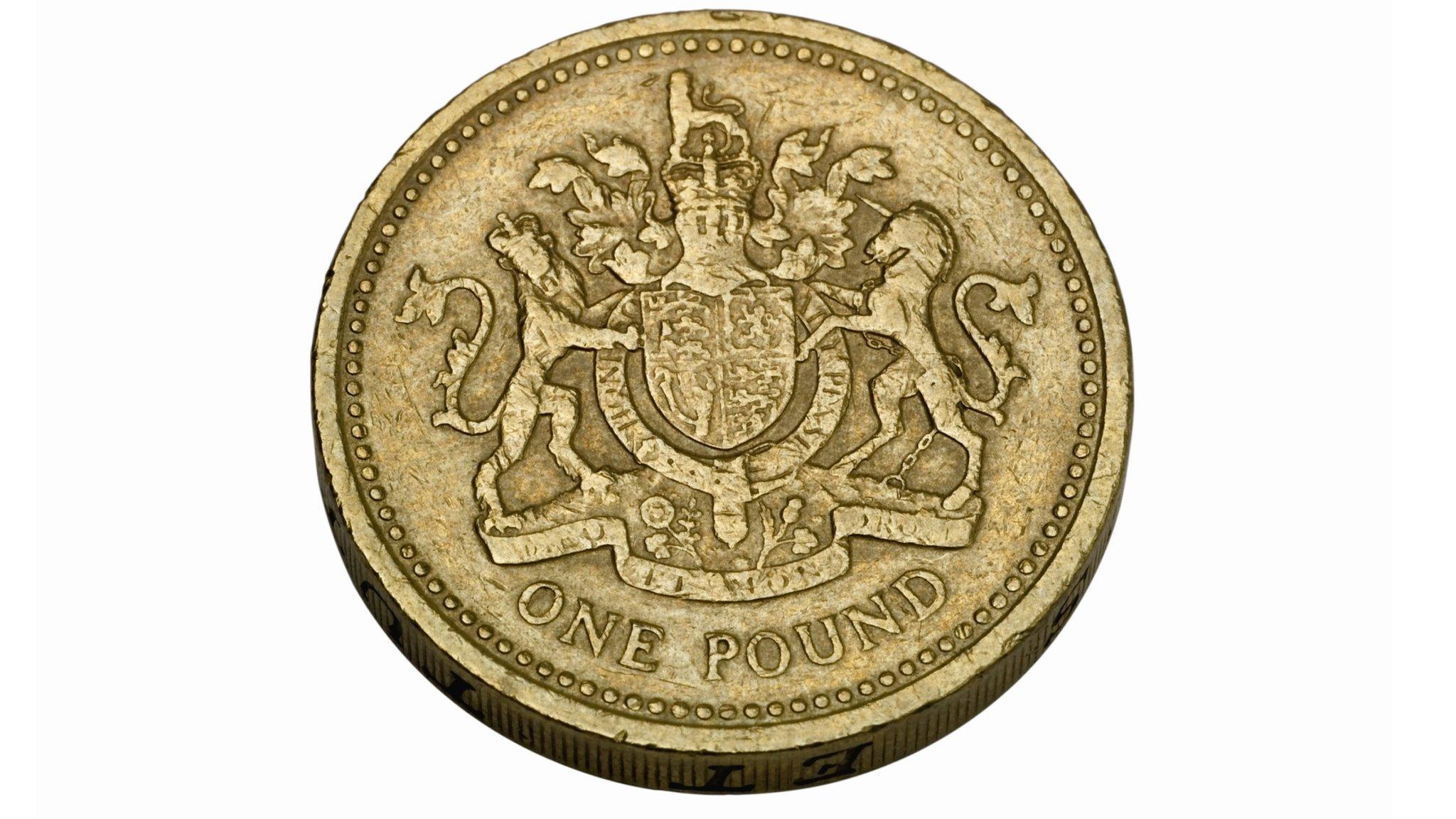 A pound coin