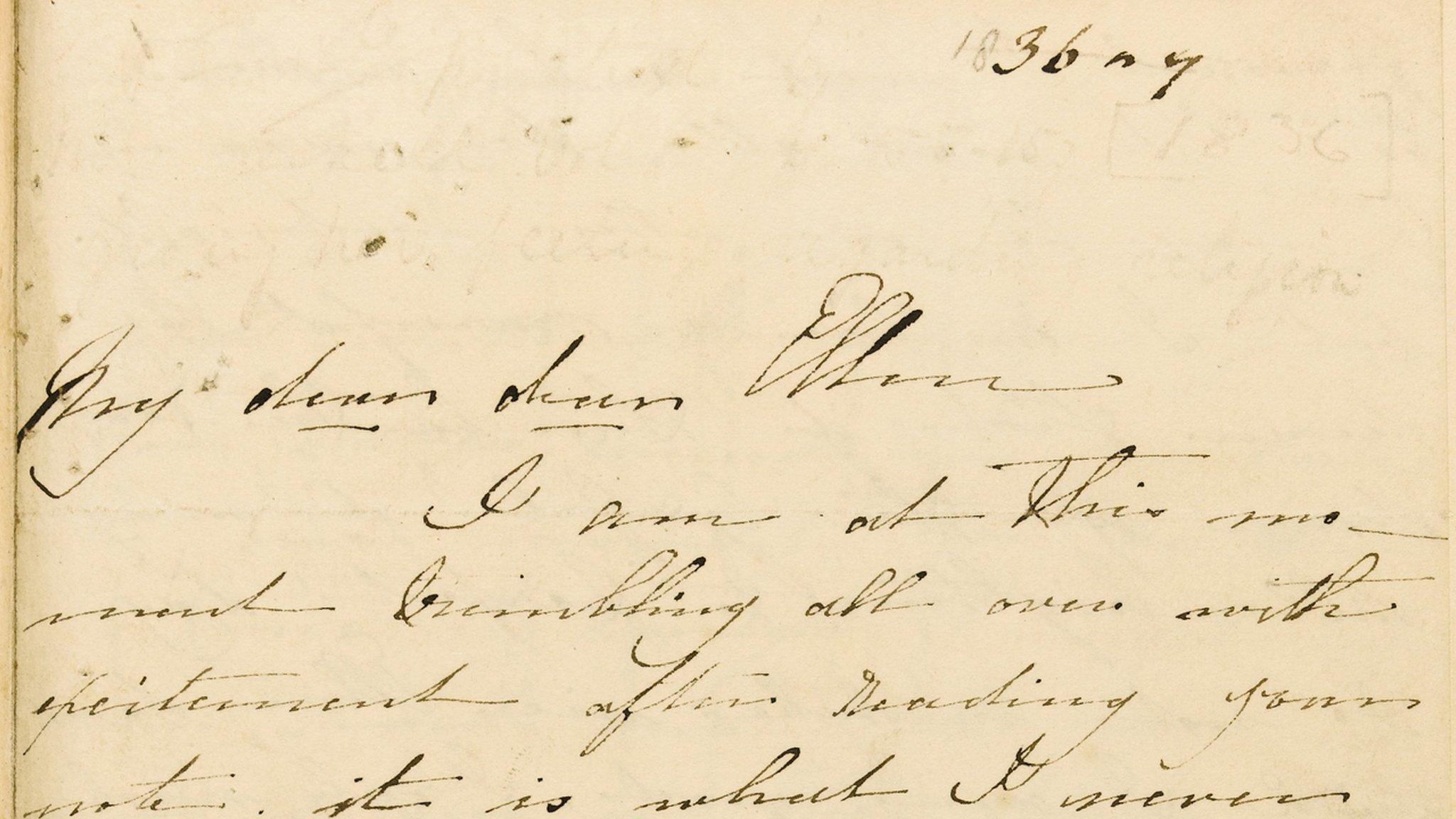 Letter written by Charlotte Bronte