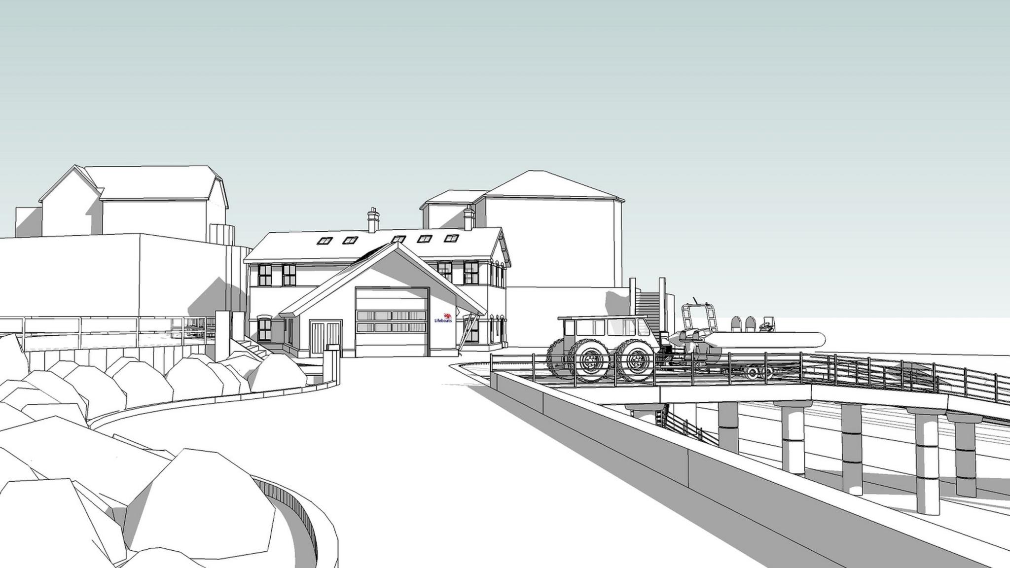 Plans for a new lifeboat station at Portishead