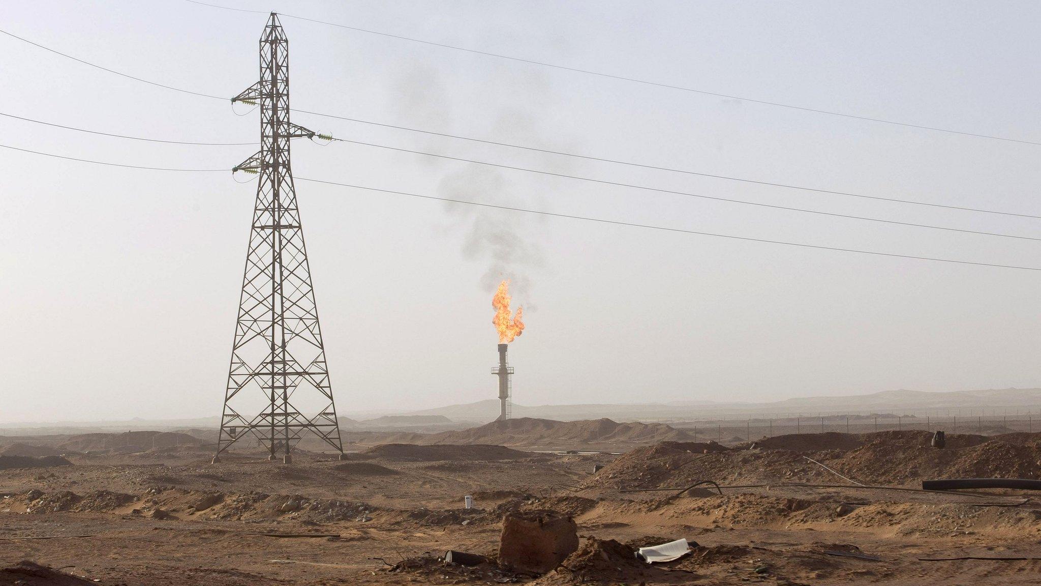 A gas field near Zarzaitine, In Amenas, on 22 January 2013