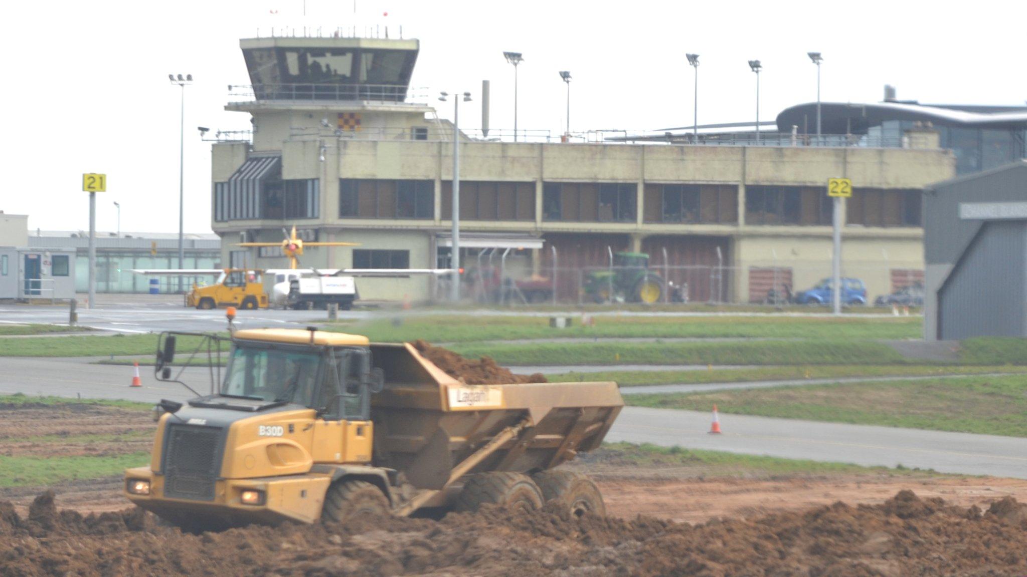 Work taking place at Guernsey Airport