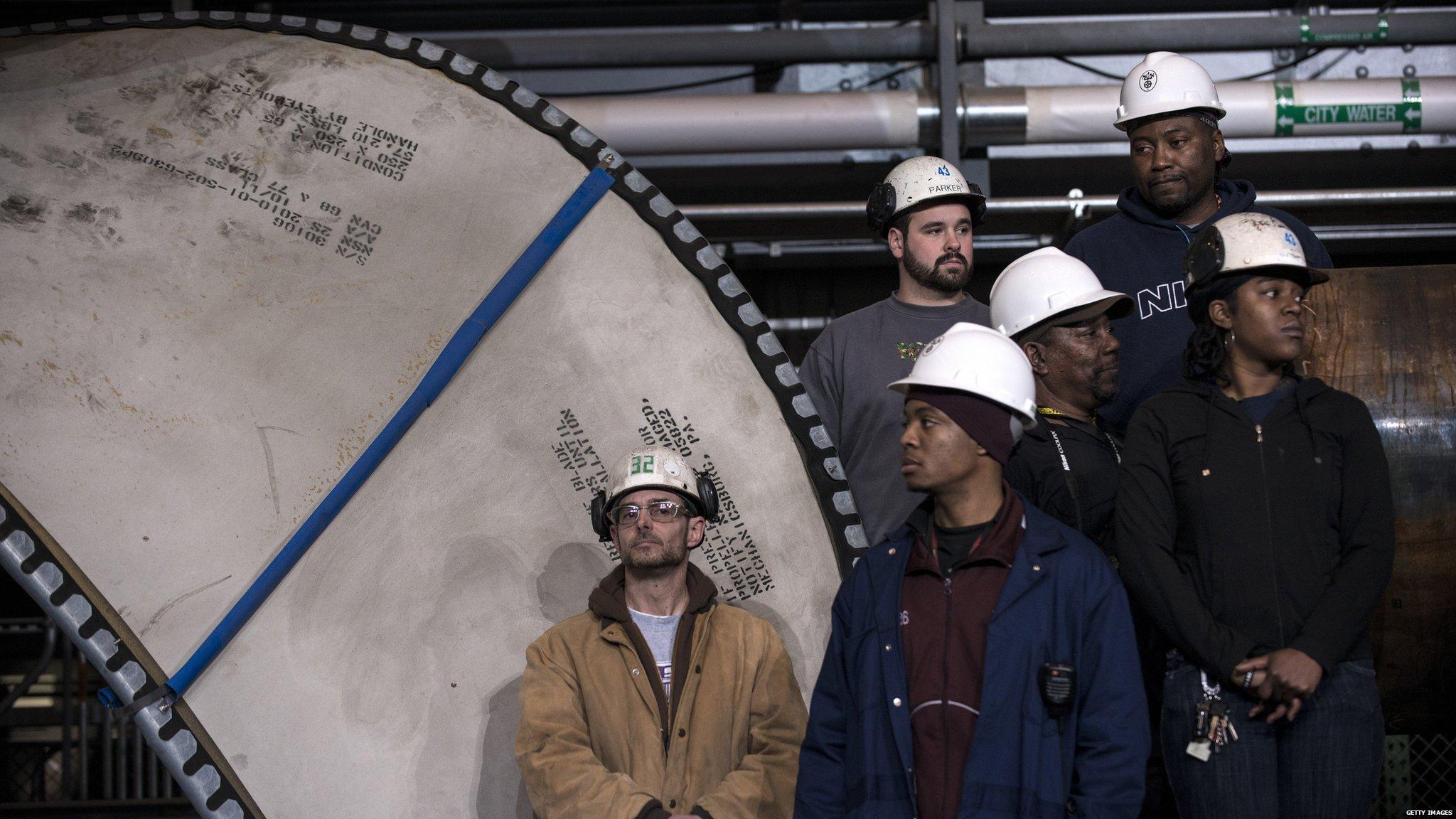 shipbuilders in a plant